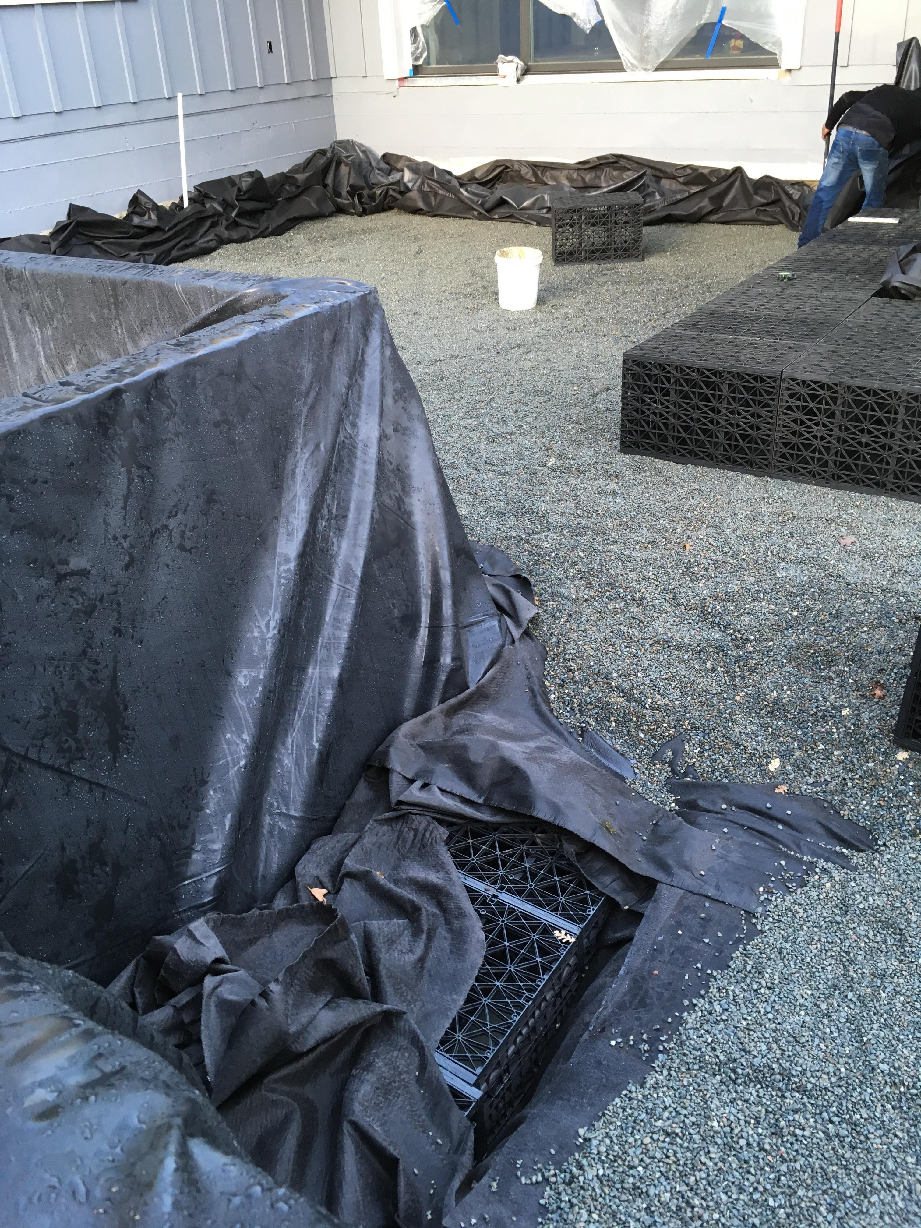 Patio  - Rain tank install