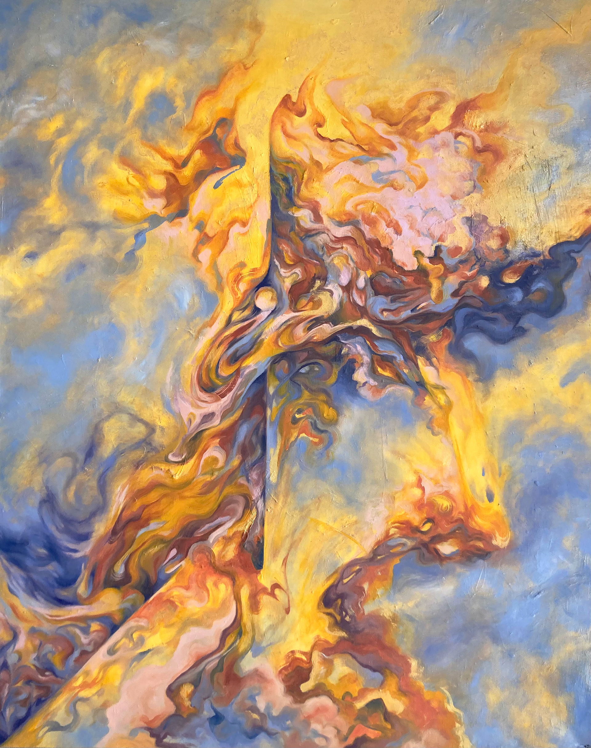 "Envision Abstract", oil on canvas, 40 x 50, 2024