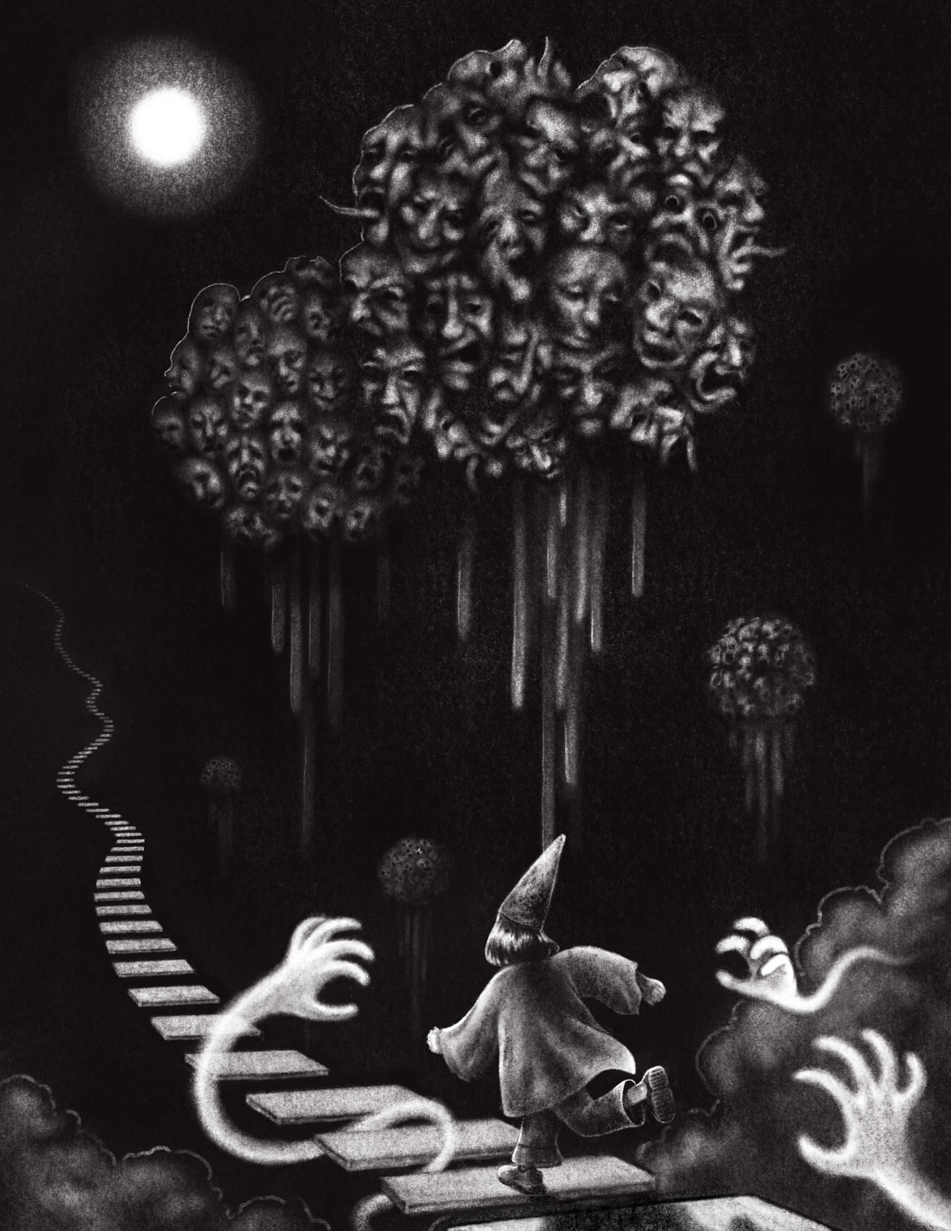 "Startled Slumber", Digital on Procreate, 2024