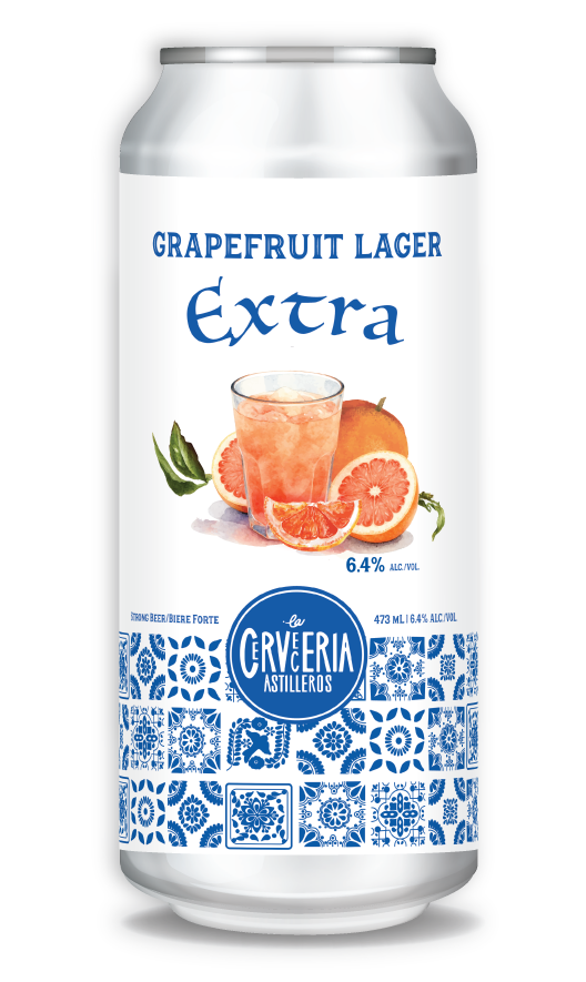 La Cerveceria Astilleros- "Grapefruit Lager Extra" 473 mL can mockup, Illustrator, 2025
