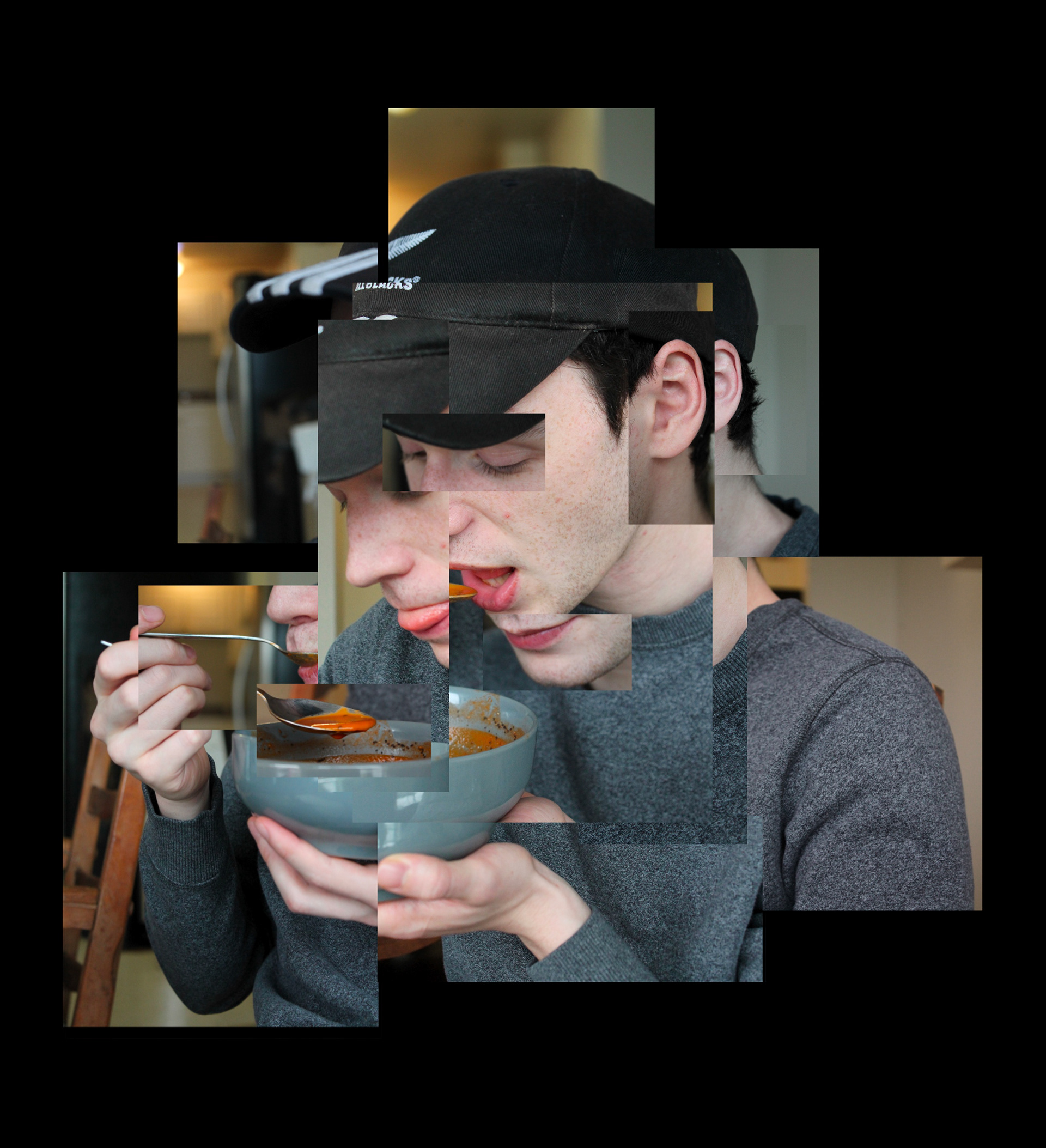 "Disjointed Lunch", Photoshop, 2022