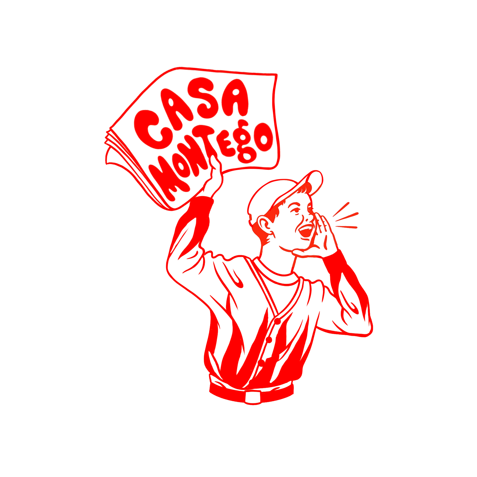 Casa Montego- Ashtray illustrative design, Procreate, 2023