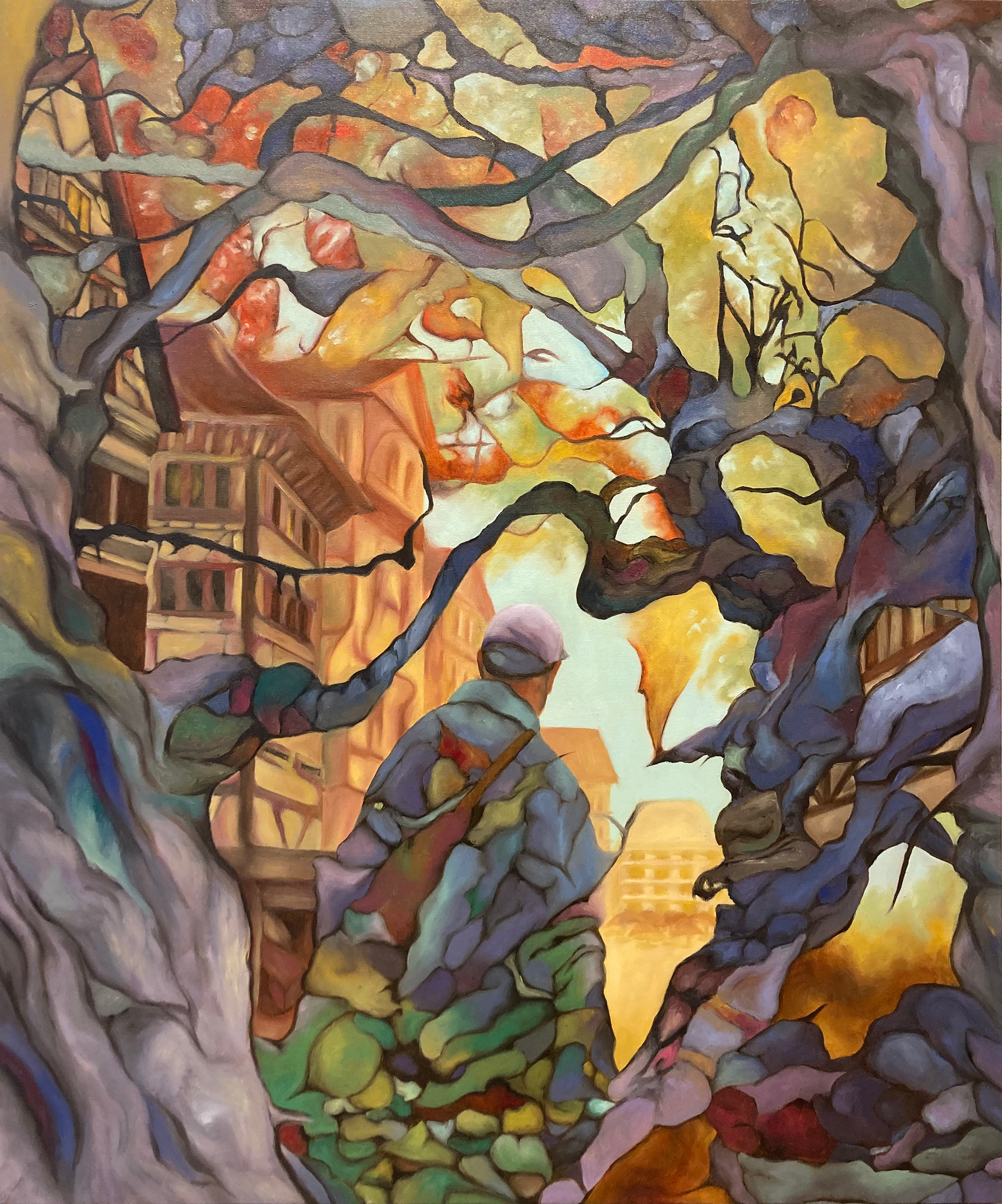 "Opa", oil on canvas, 30 x 36, 2023