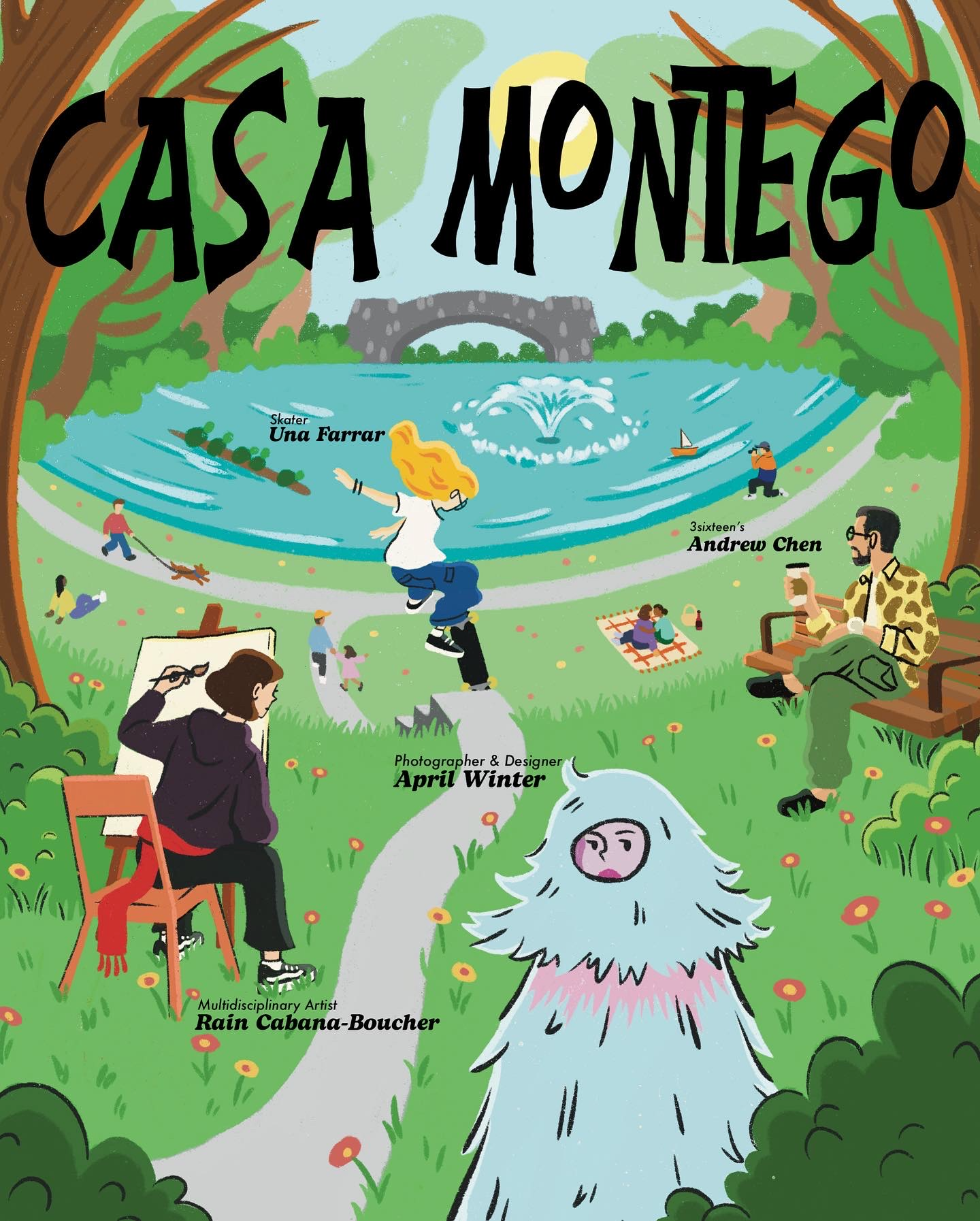 Casa Montego- Magazine cover illustration, Procreate, 2022