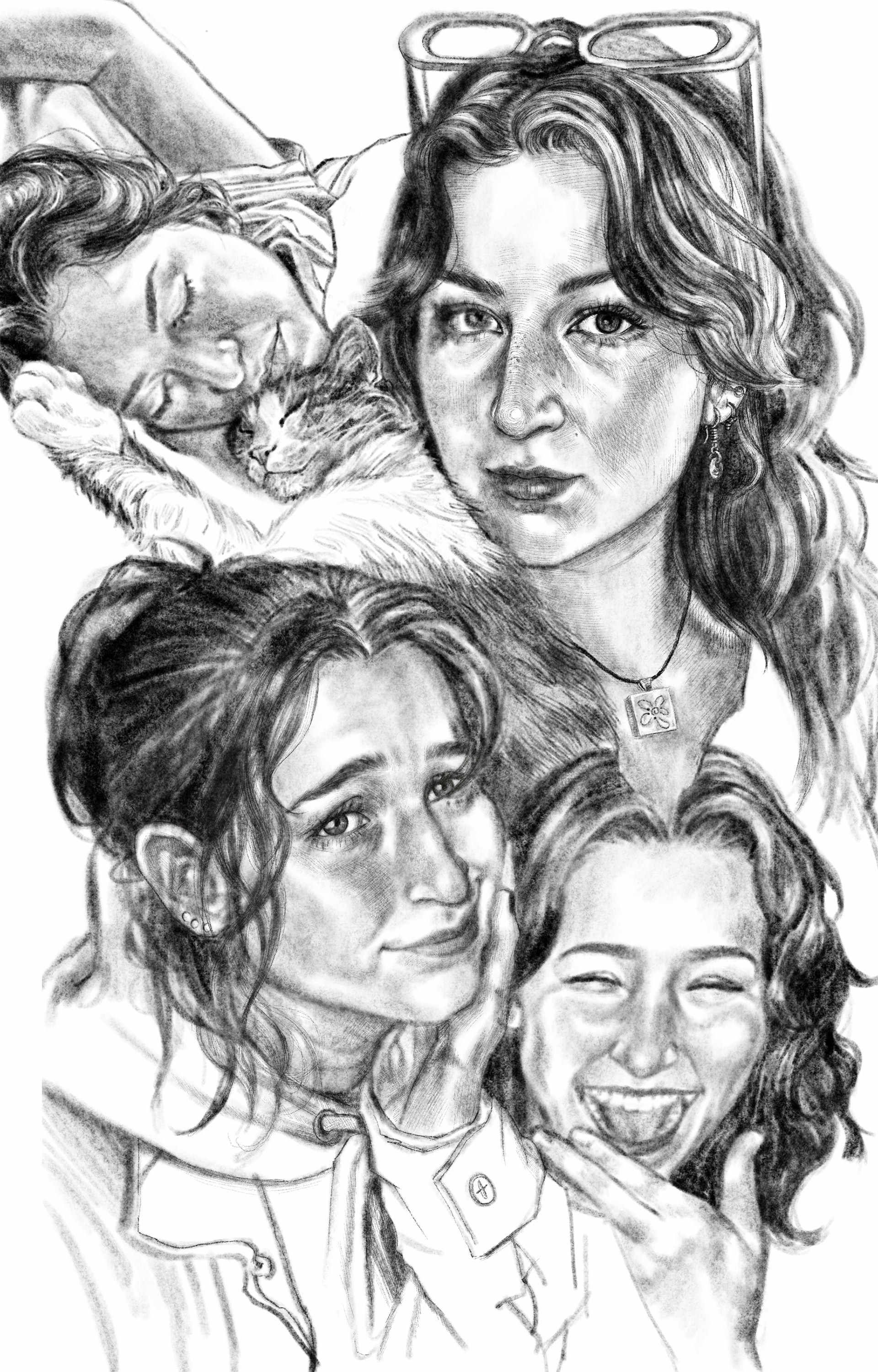 "Multiple Self", Digital on Procreate, 2025