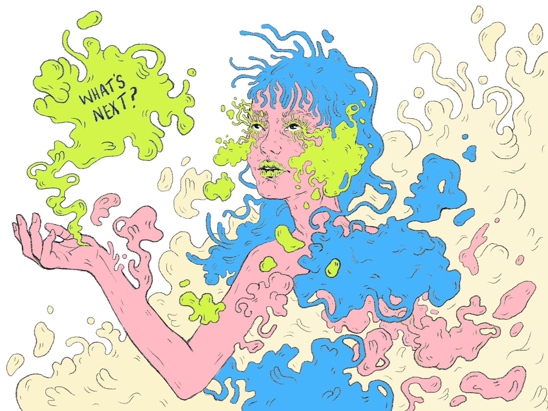 "What's Next?", Procreate, 2020