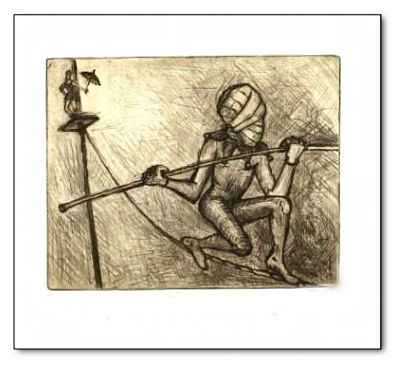 Seiltänzer, Radierung