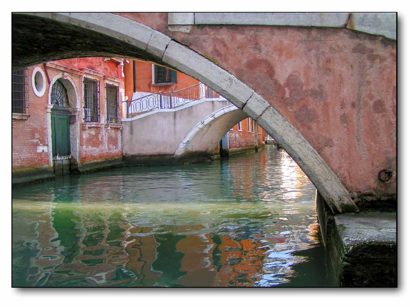 Venedig, Detail mit Spiegelung