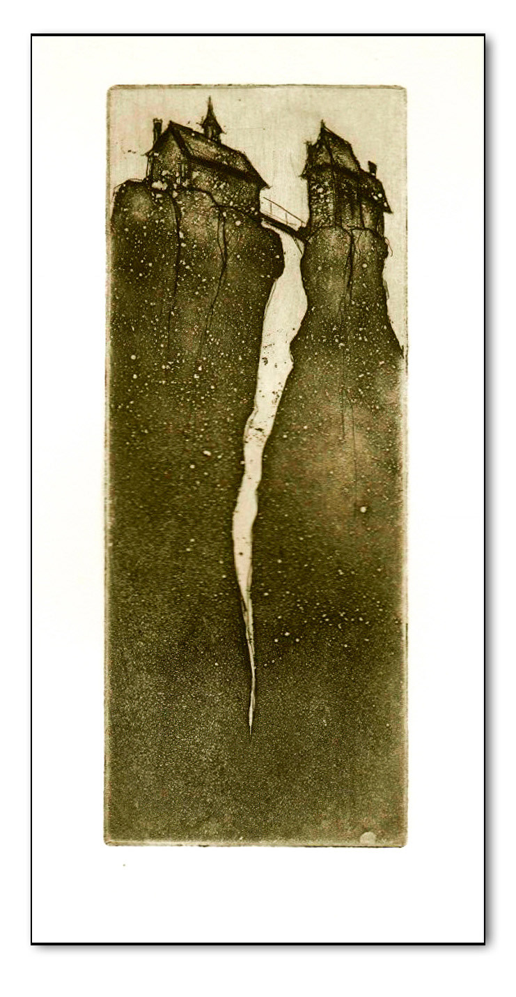 Kleine Burg, Radierung