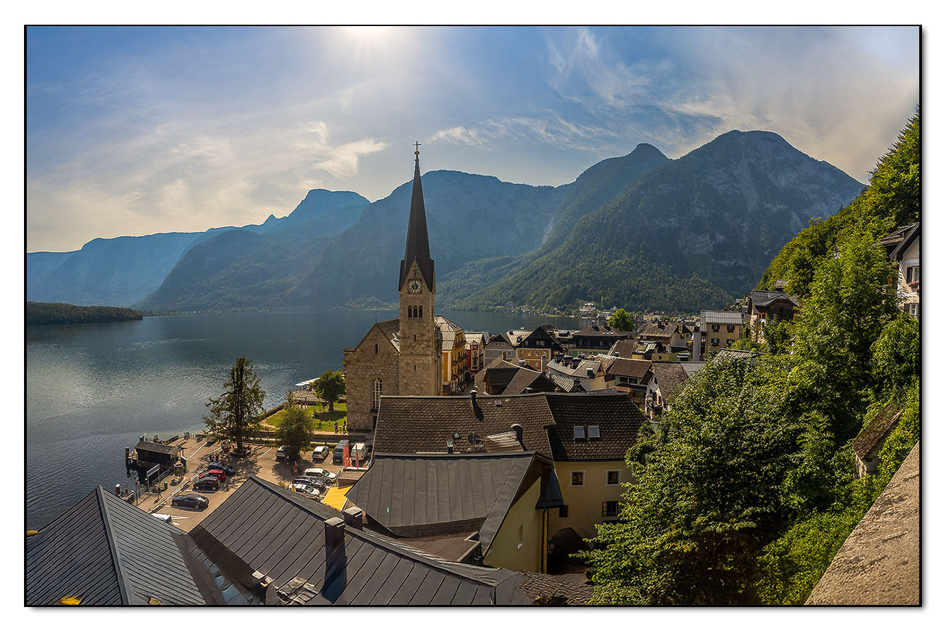 Hallstatt am Westufer des Hallstätter Sees