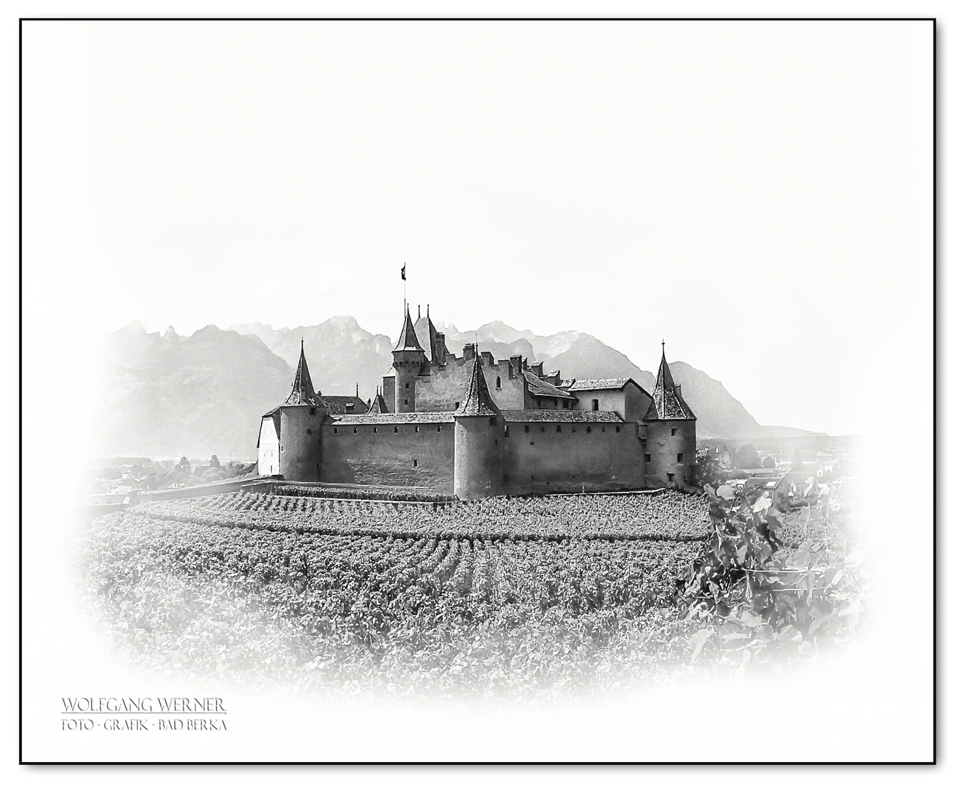 Château d'Aigle im Kanton Waadt 