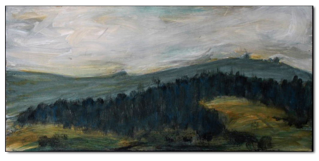 Ilmenauer Landschft, Acryl