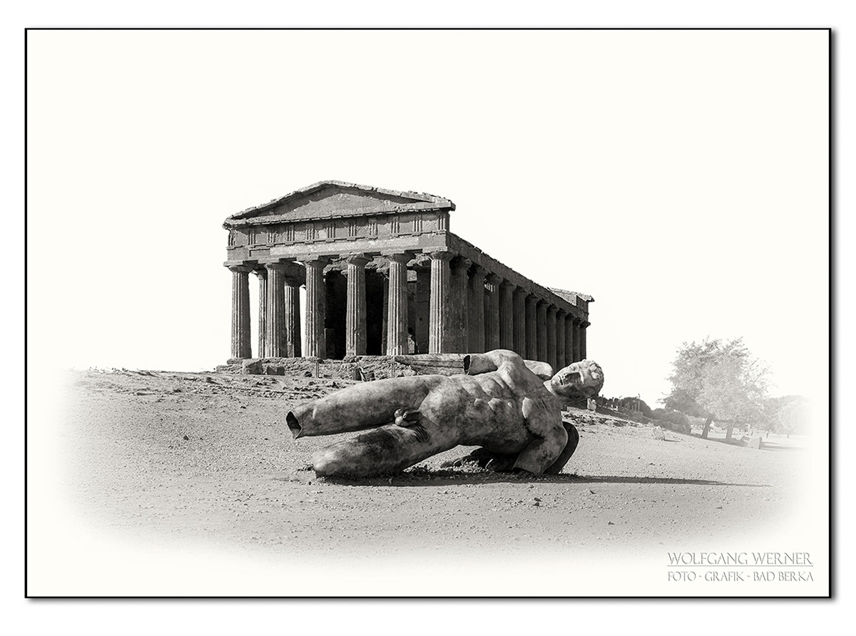 Der Concordia-Tempel in den archäologischen Stätten von Agrigent auf Sizilien