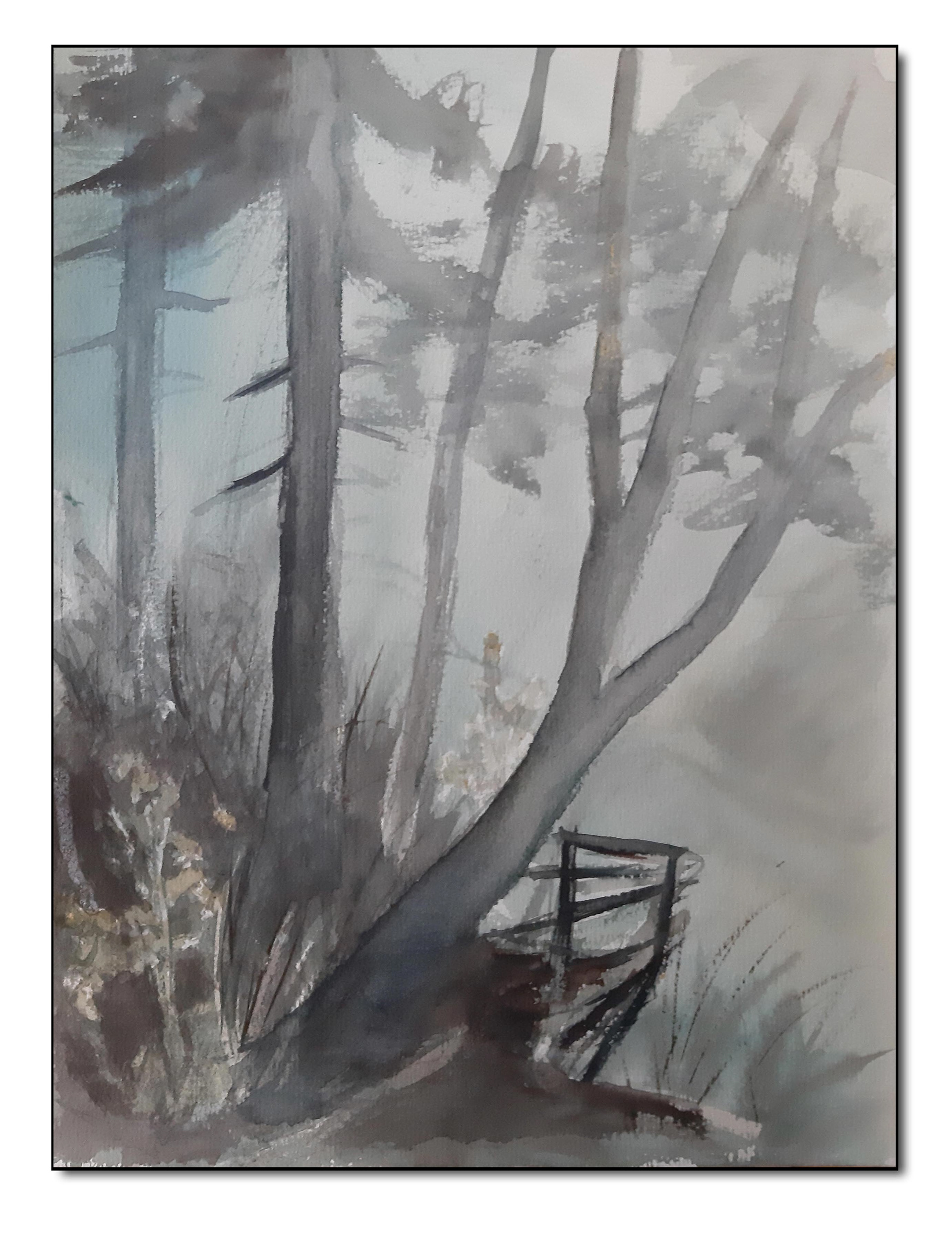 In der Pöllatschlucht, Aquarell