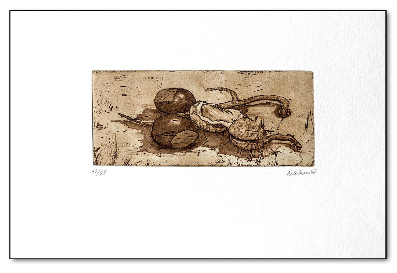 Kastanien, Radierung