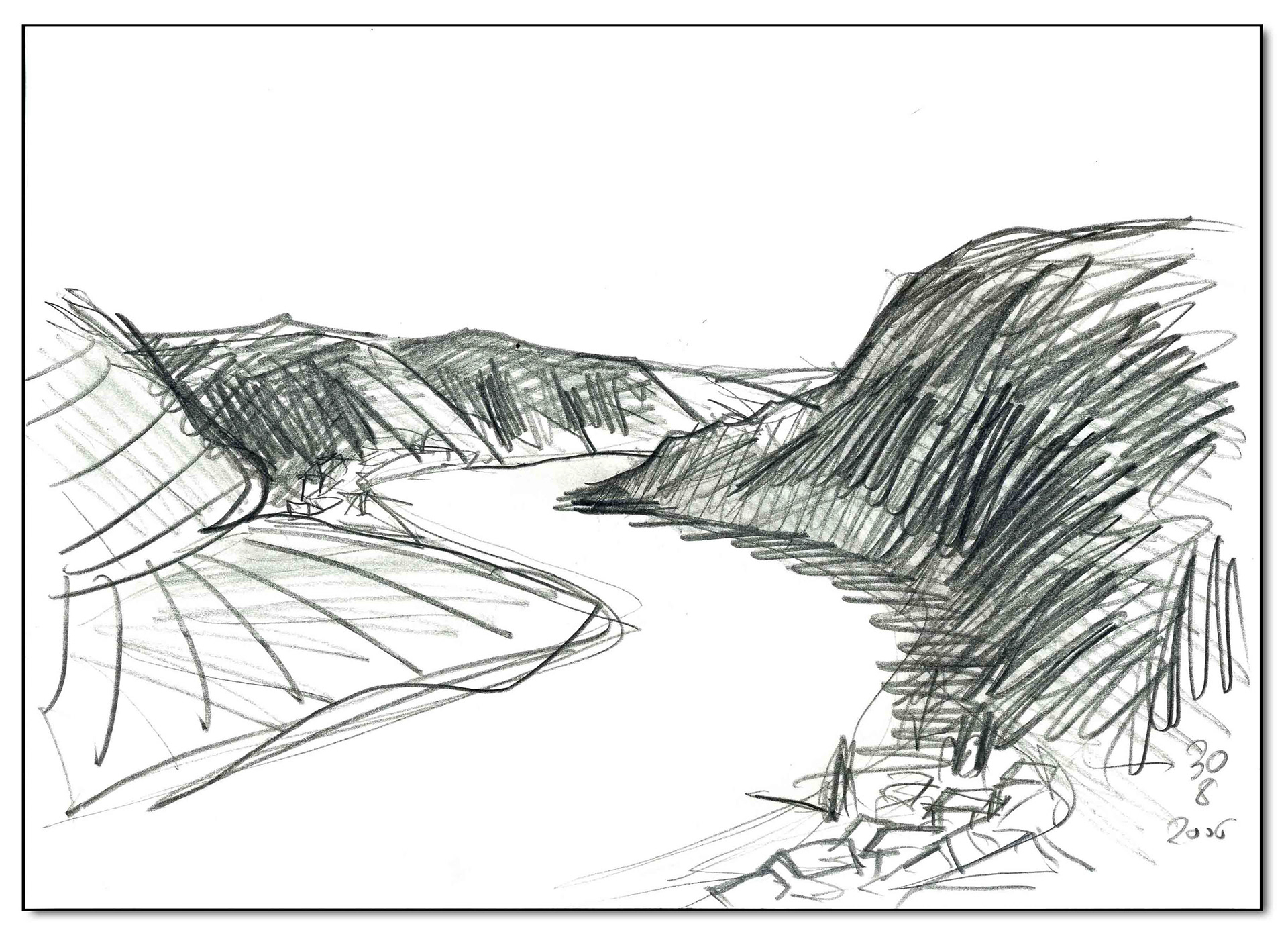 An der Mosel I, Graphit 