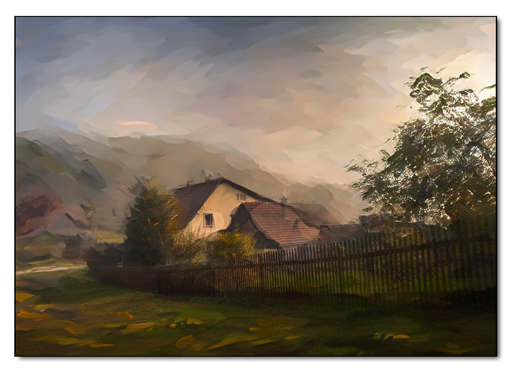 Landschaft bei Ehrenstein, Digital Painting