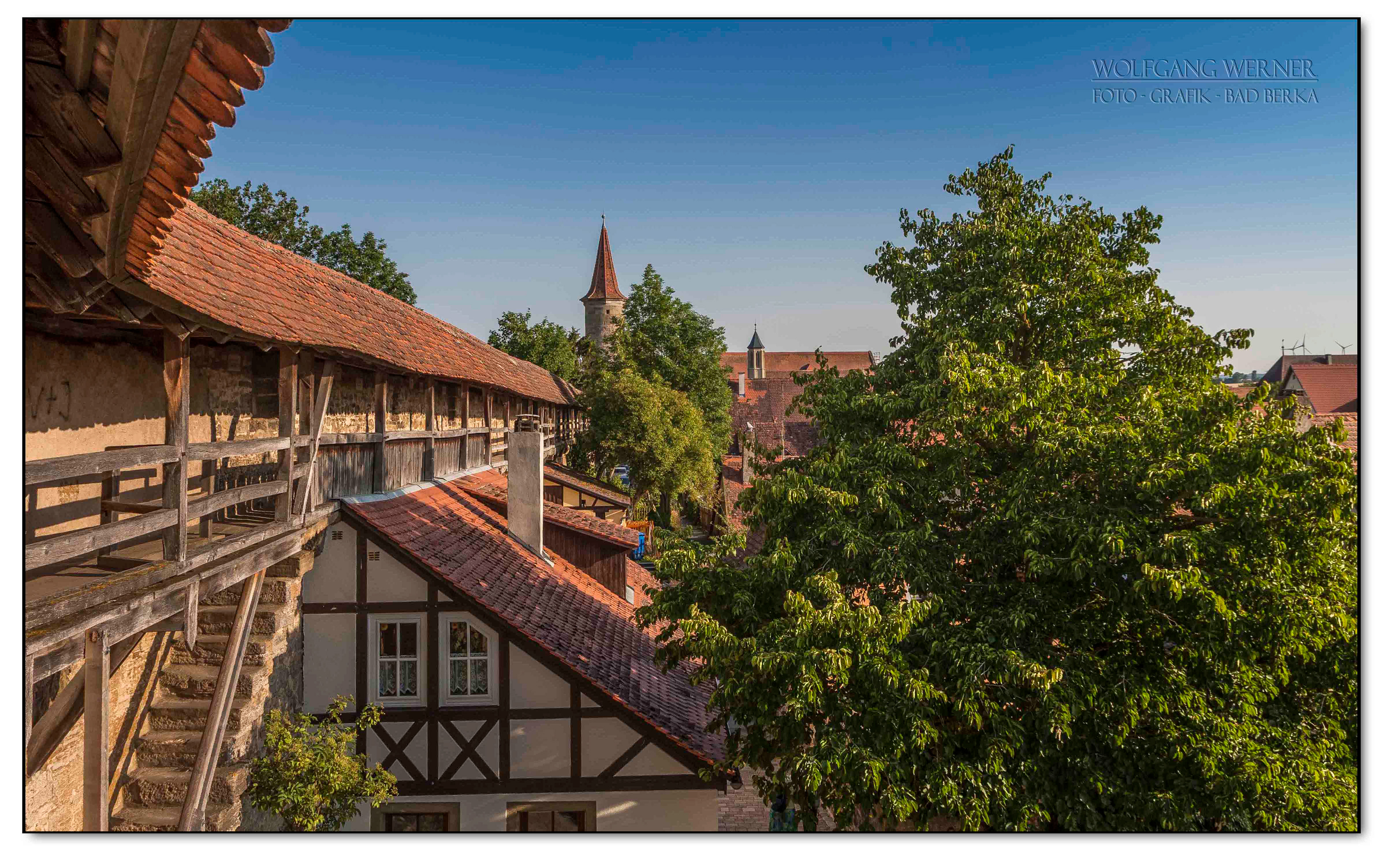 Stadtmauer in Rothenburg ob der Tauber