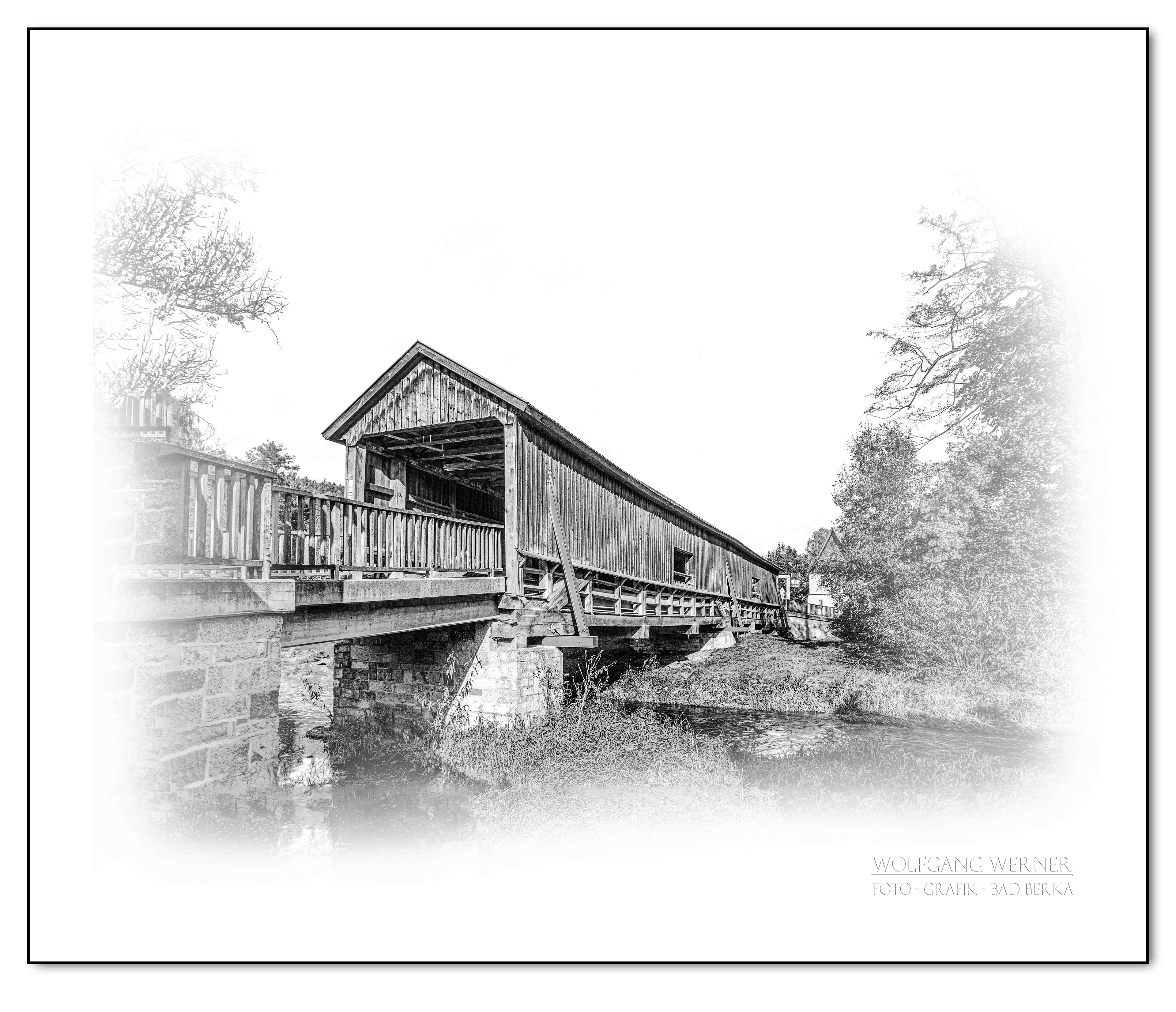 Historische Holzbrücke Buchfart