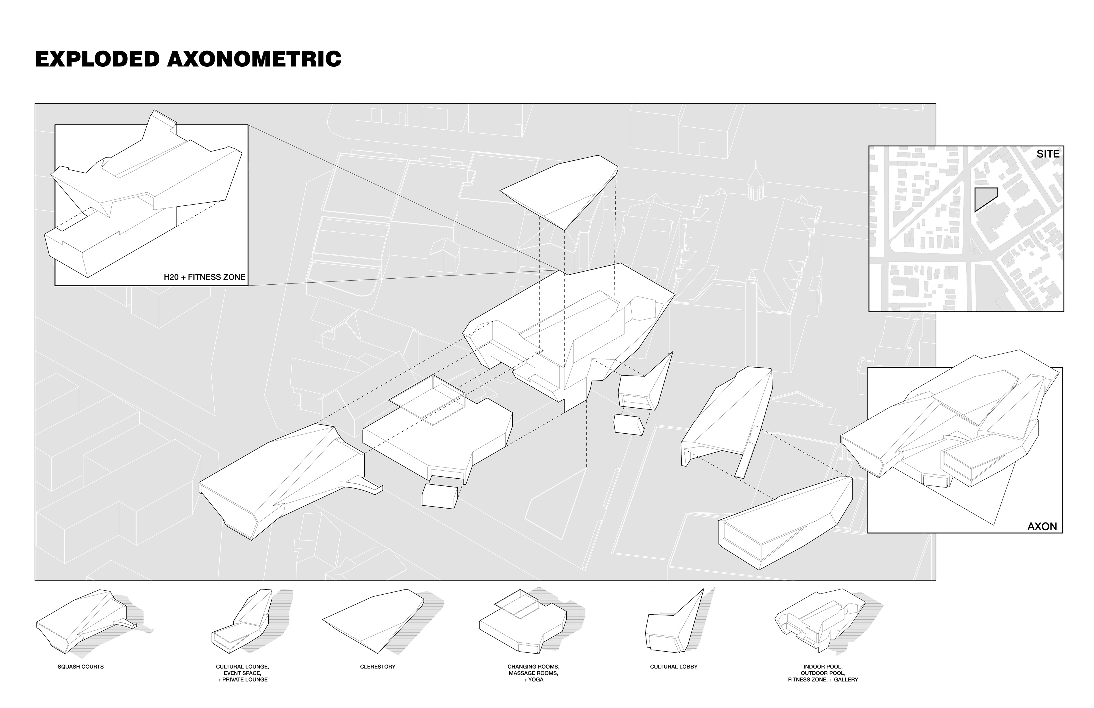 exploded axonometric diagram