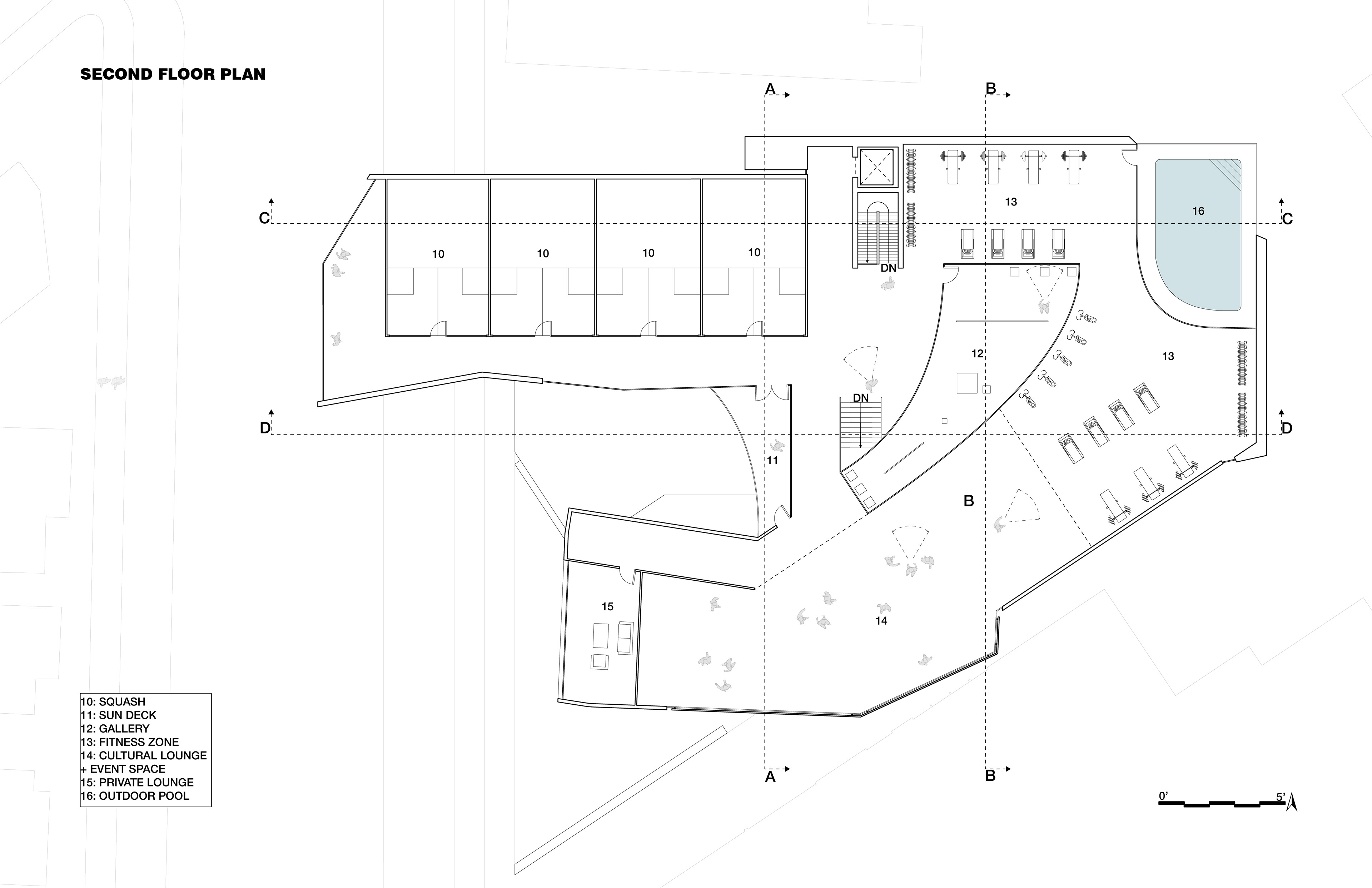 second floor plan