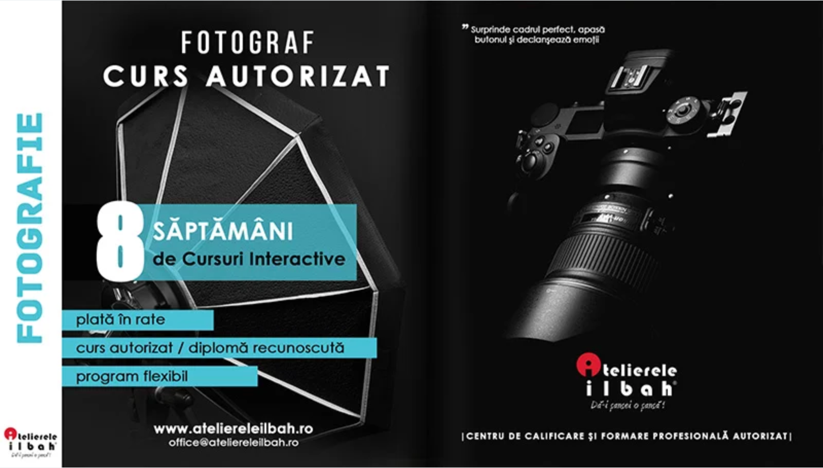 Curs foto acreditat pentru incepatori la ILBAH Cluj