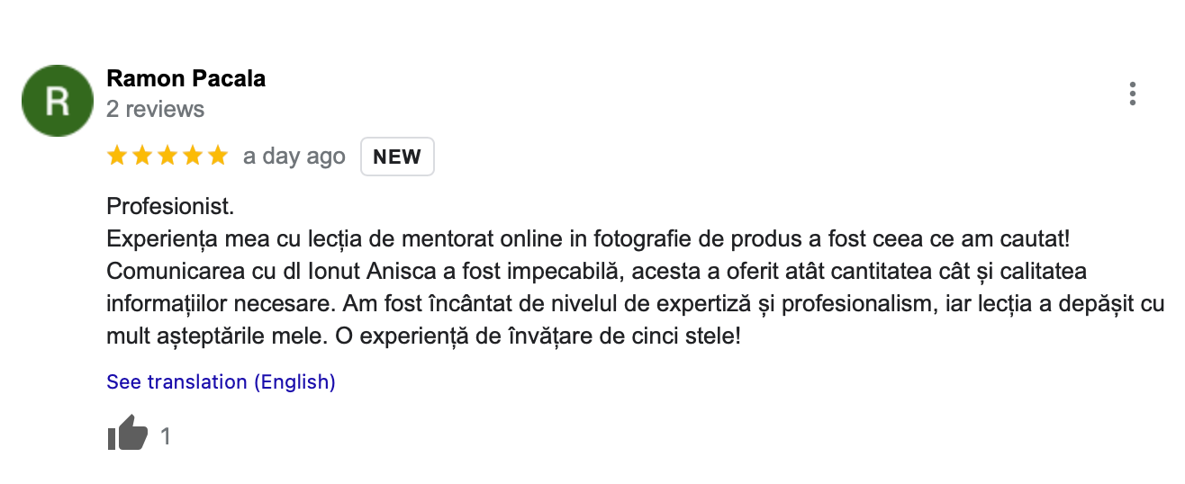 Recenzie mentorat online Ramon Pacala