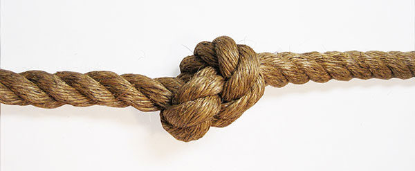 Knots, when done well, are strong and lasting