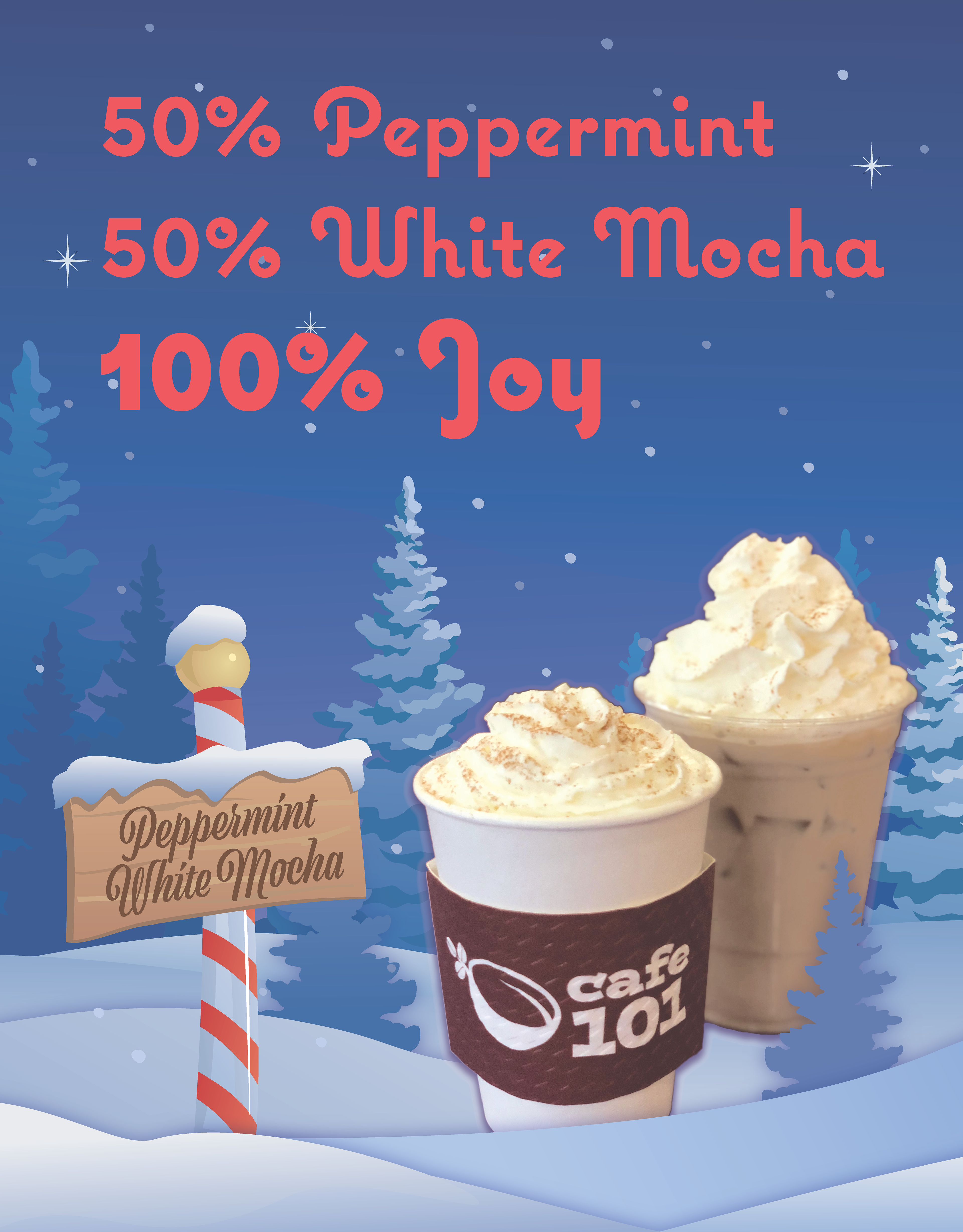 Final design for Peppermint White Mocha ad