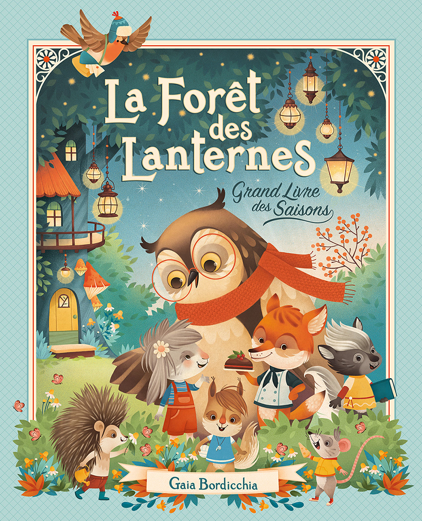 Cover illustration of La Foret des Lanternes written and illustrated by Gaia Bordicchia