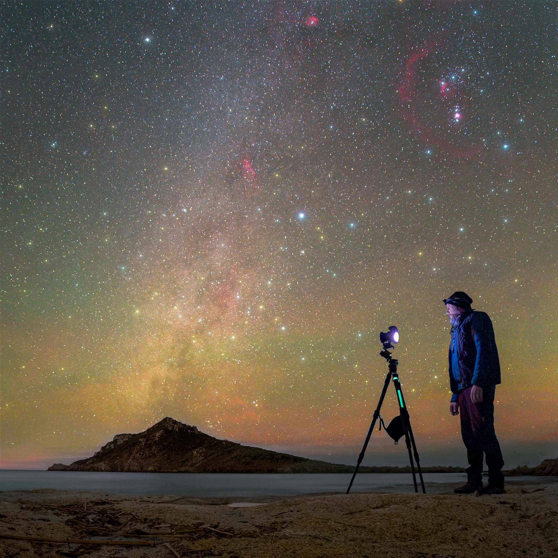 Autoportrait under the stars