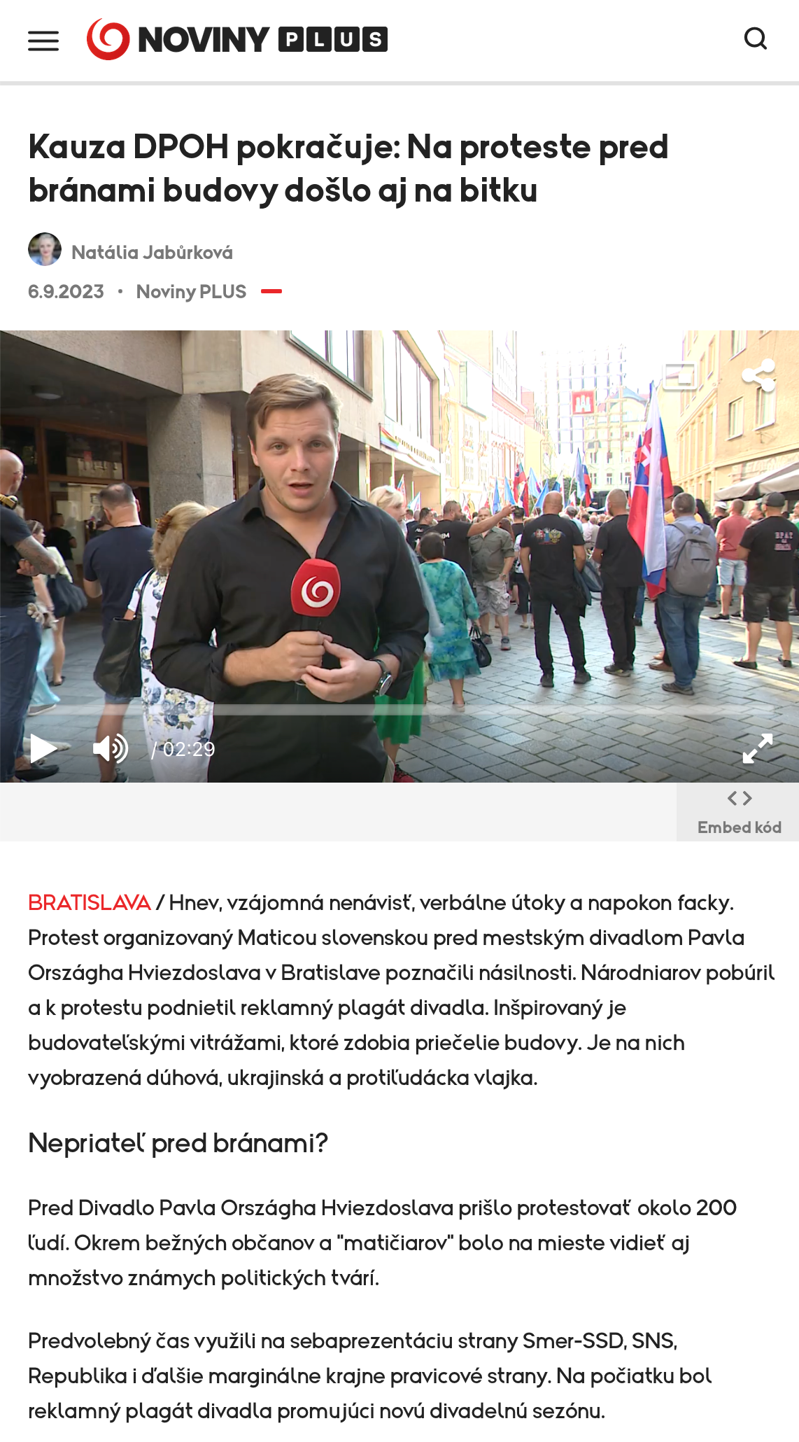 Source: JOJ Noviny PLUS
