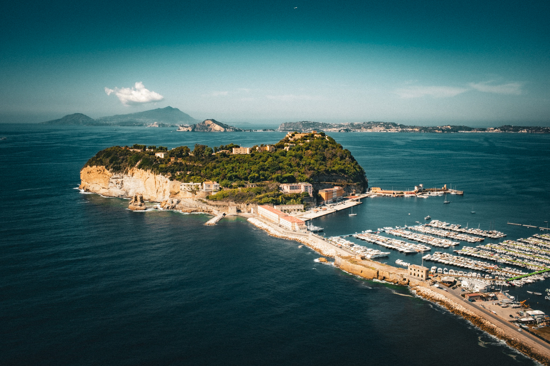 Beeindruckender Ausblick auf die Bucht.