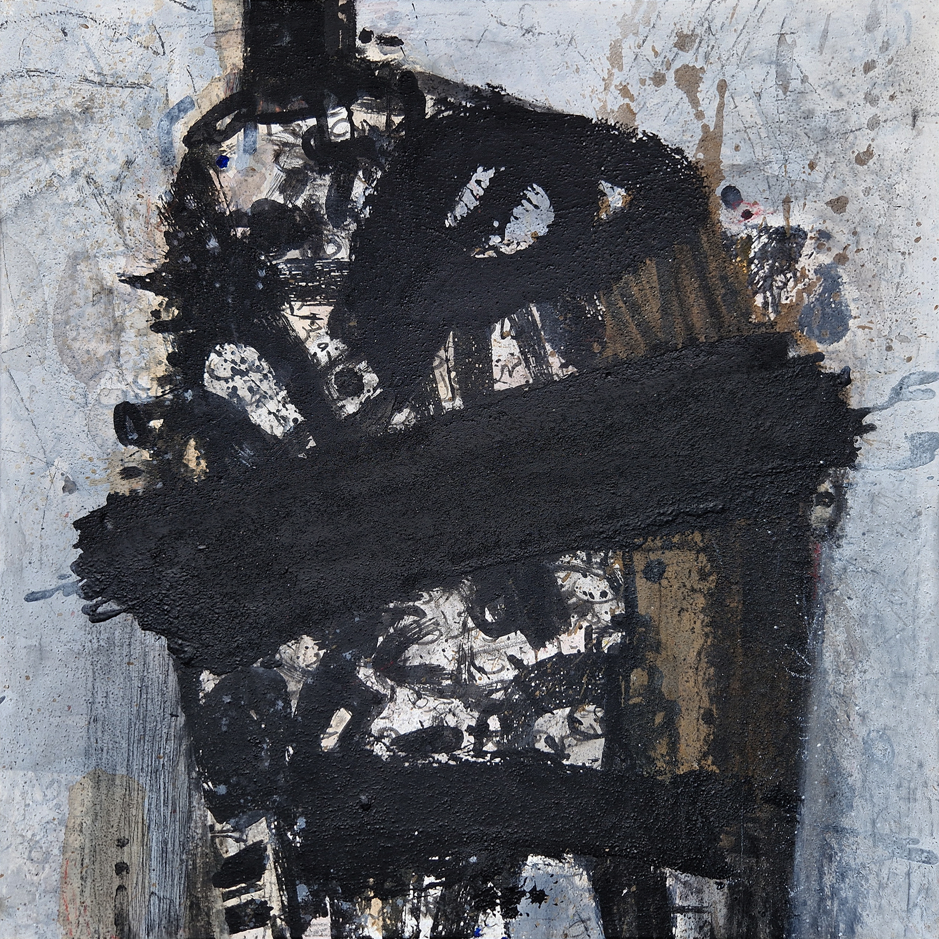 Identity 1-24  Marble dust, mixed media & acrylic on canvas  76 x 76 CM  2024
