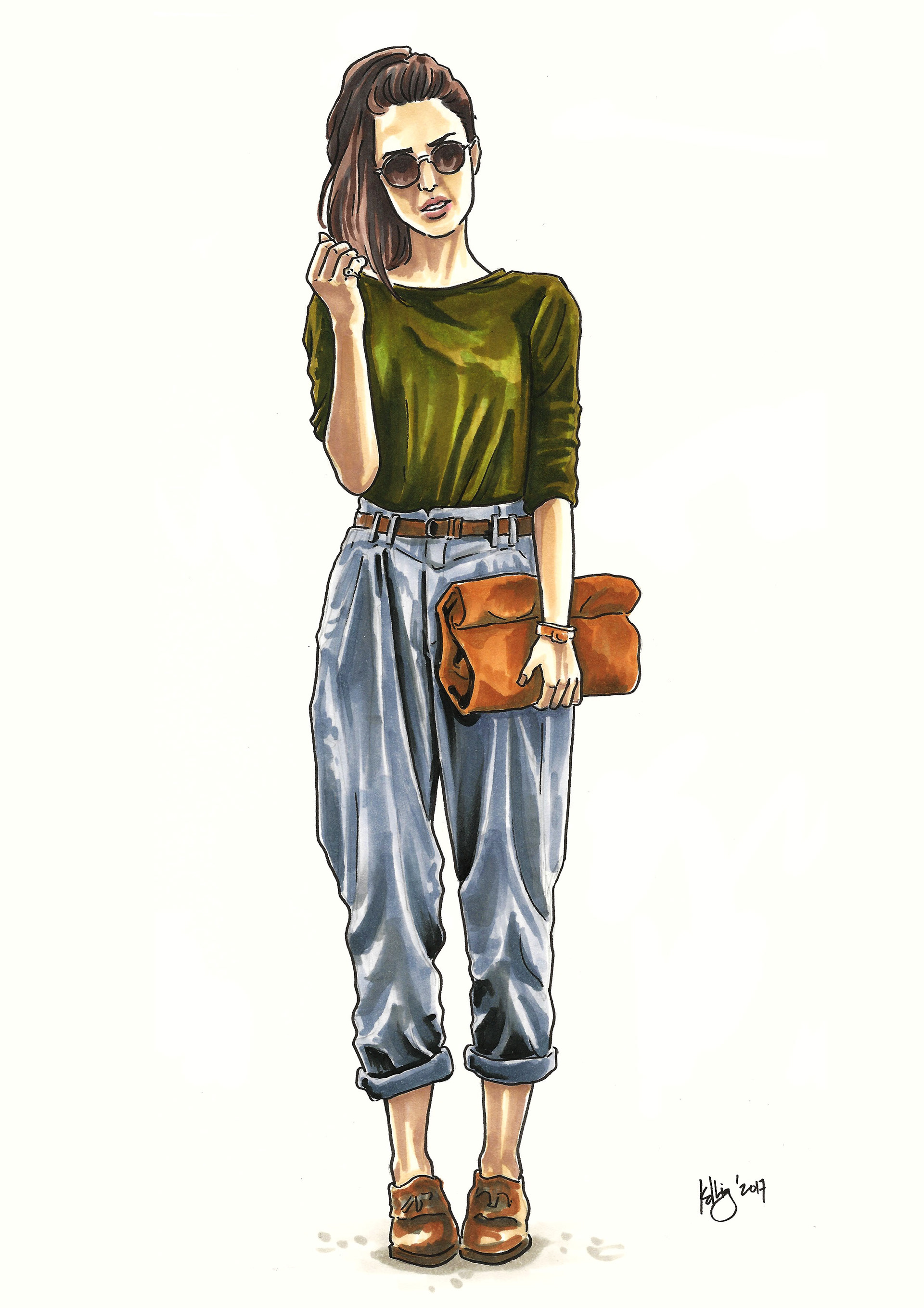 KDLIG - Fashion sketches w/ Copic Markers
