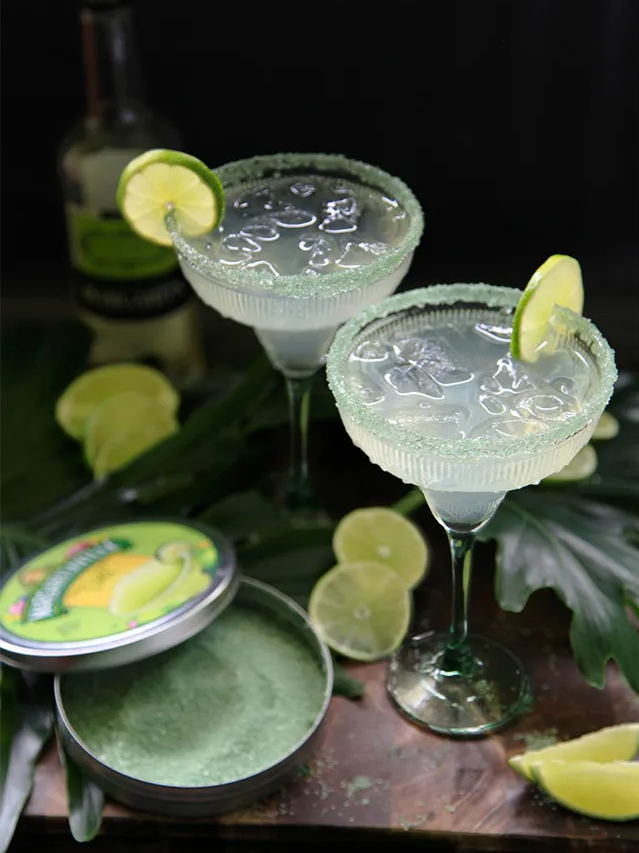Margarita ingredients found in the company's product line styled for blog and social posts