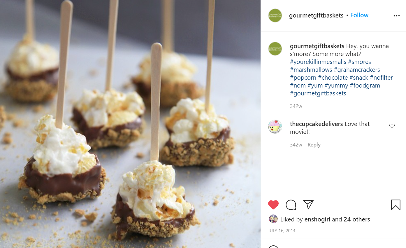 Popcorn dessert created and styled for blog post and accompanying Instagram post