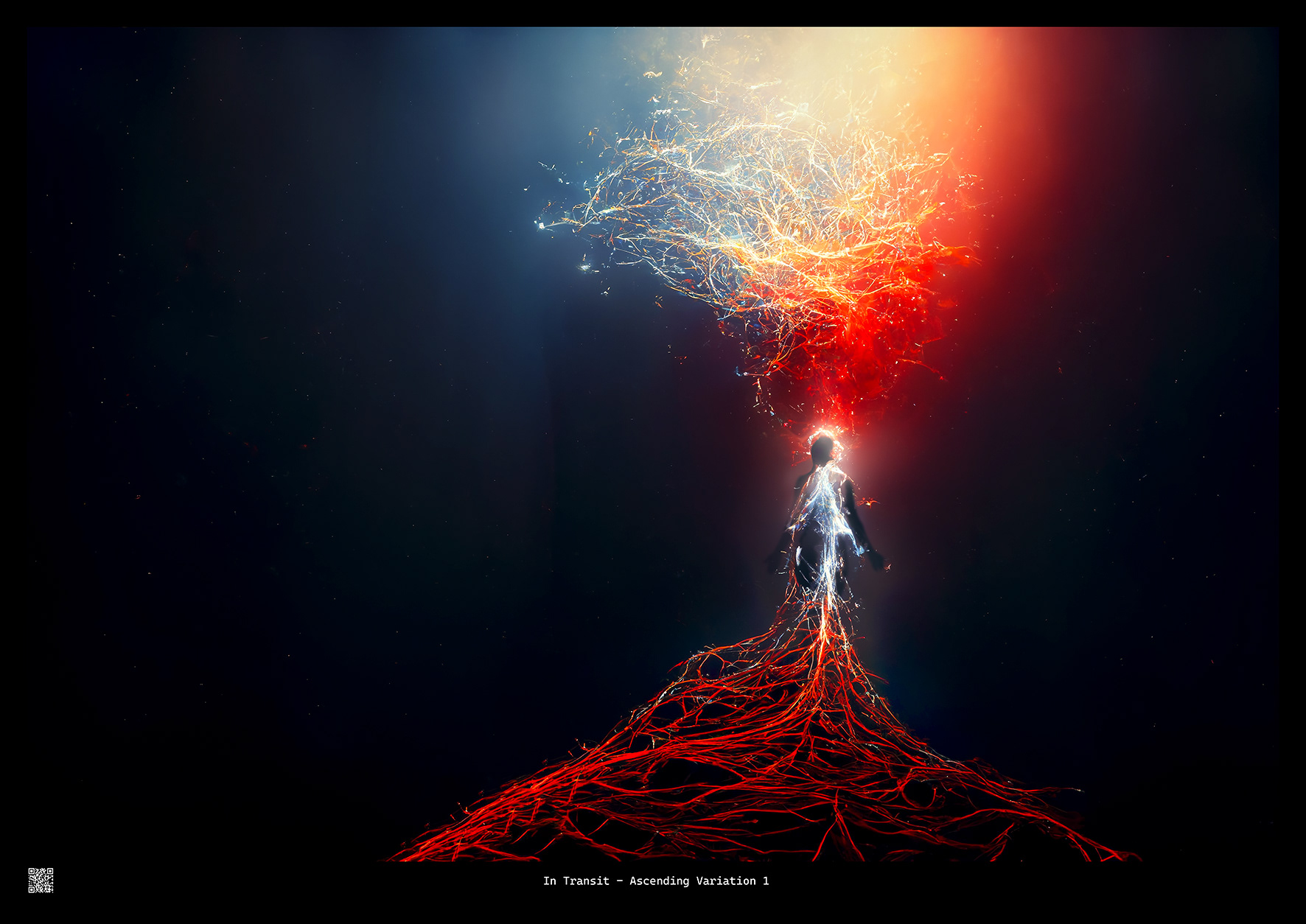 Title: In Transit - Ascending Variation 1. D.G.A. work from the AI&I- series. About the print: D.G.A. prints Limited Edition of only 1 print! Printed on Carson Infinity Rag Photographique 310gsm. Size 73 x 52.5 cm. All prints are individually signed and numbered. Price: 5000,- NOK