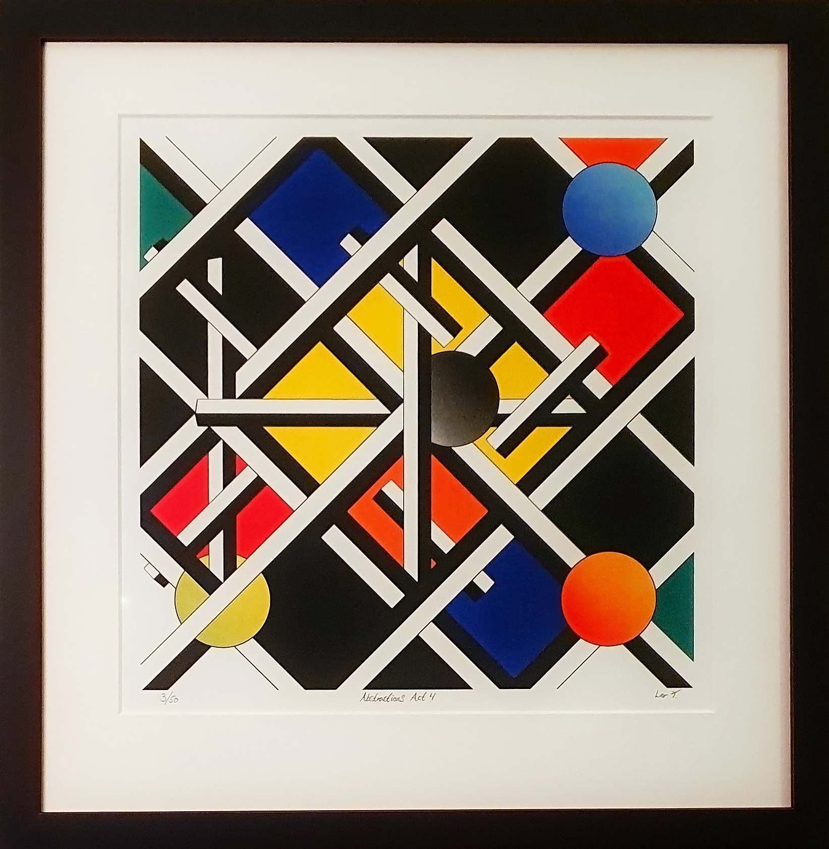 Title: Abstractions Act 4. I'm happy and proud to announce my latest art print.  This is my first Serigraphy/Silk Screen Print. Printed in Oslo at Nerem BSS AS. Only 50 will ever be made. Based on the original spray paint artwork Abstractions Act 4. Price: 4500,- NOK