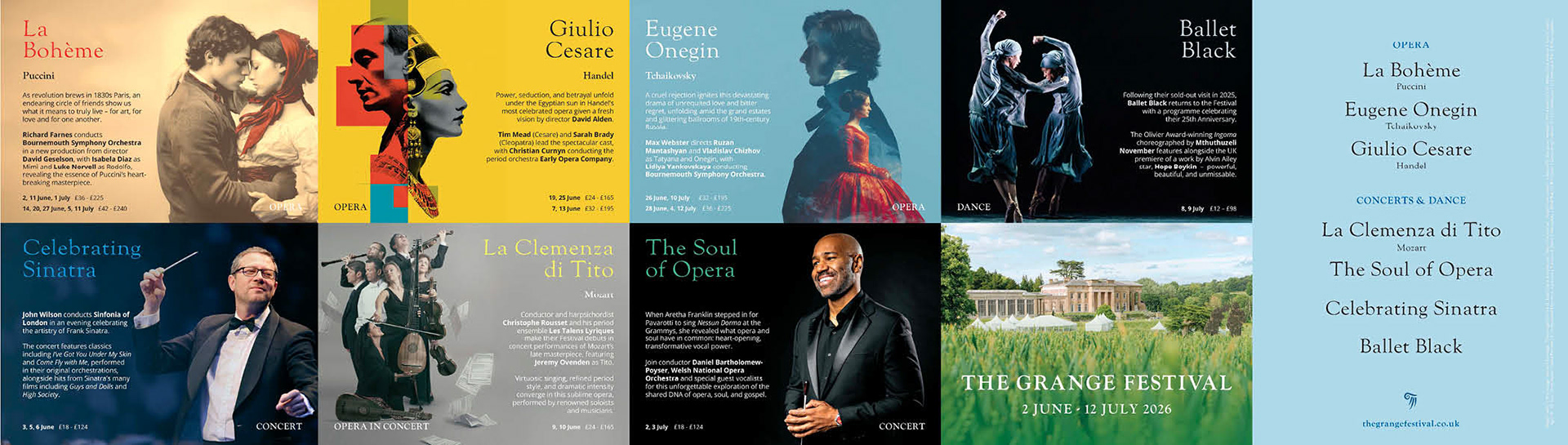 The Grange Festival - 2026 Season Brochure
