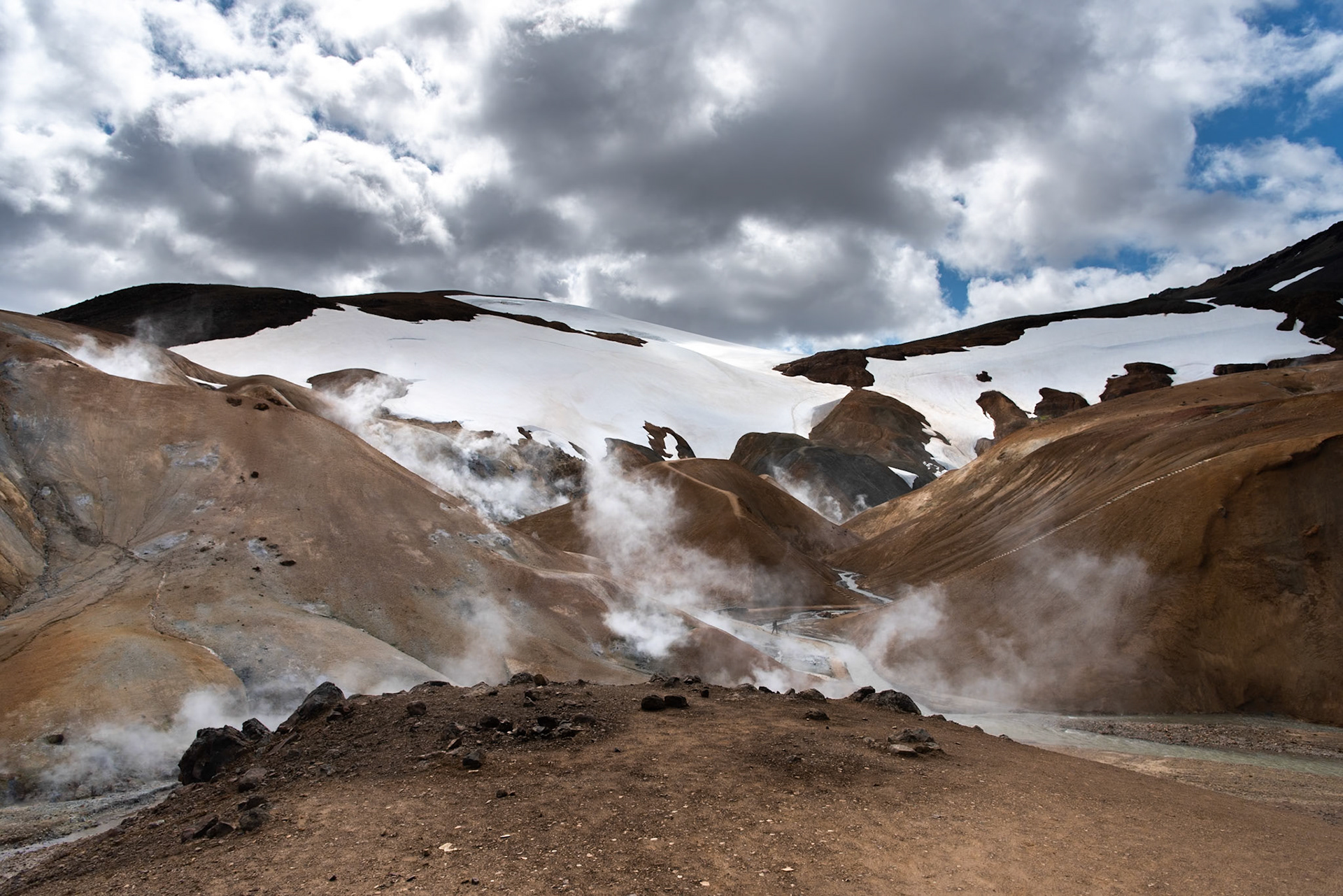 ©SVANA The geothermal area of Hveradalir (hot spring valley) in Kerlingarfjöll.