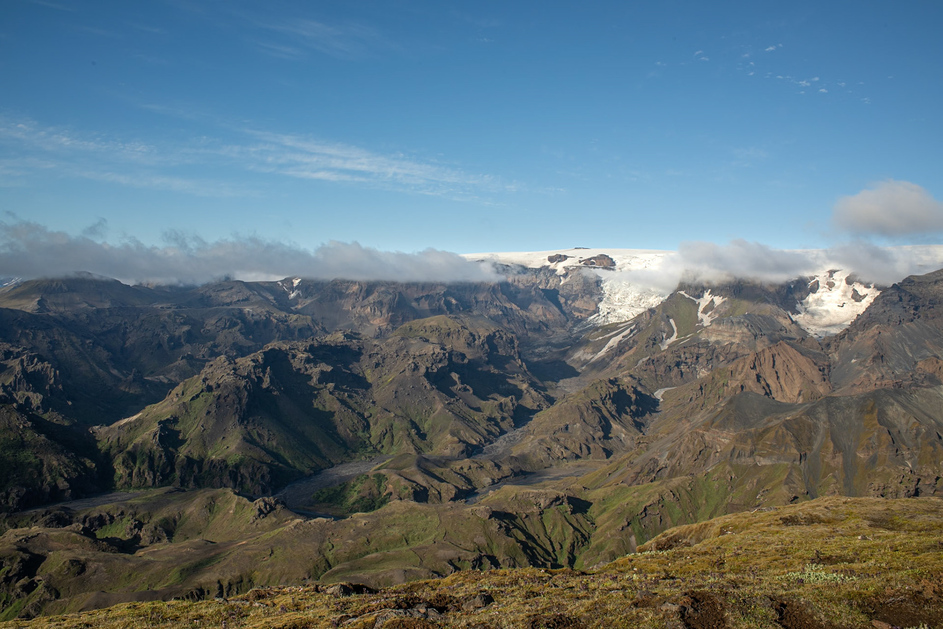 ©SVANA The view from Morinsheiði to Mýrdalsjökull.