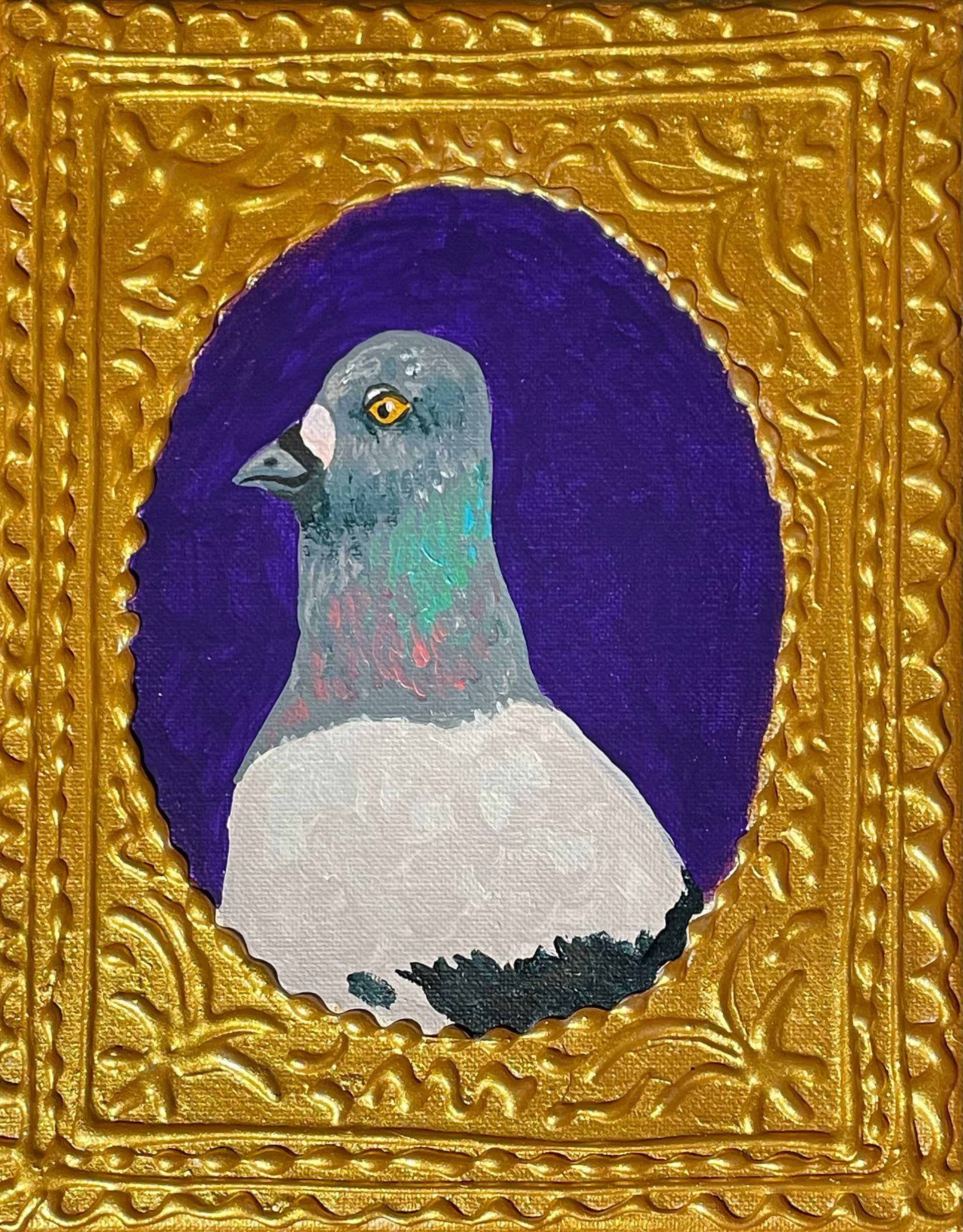 acrylic and hot glue