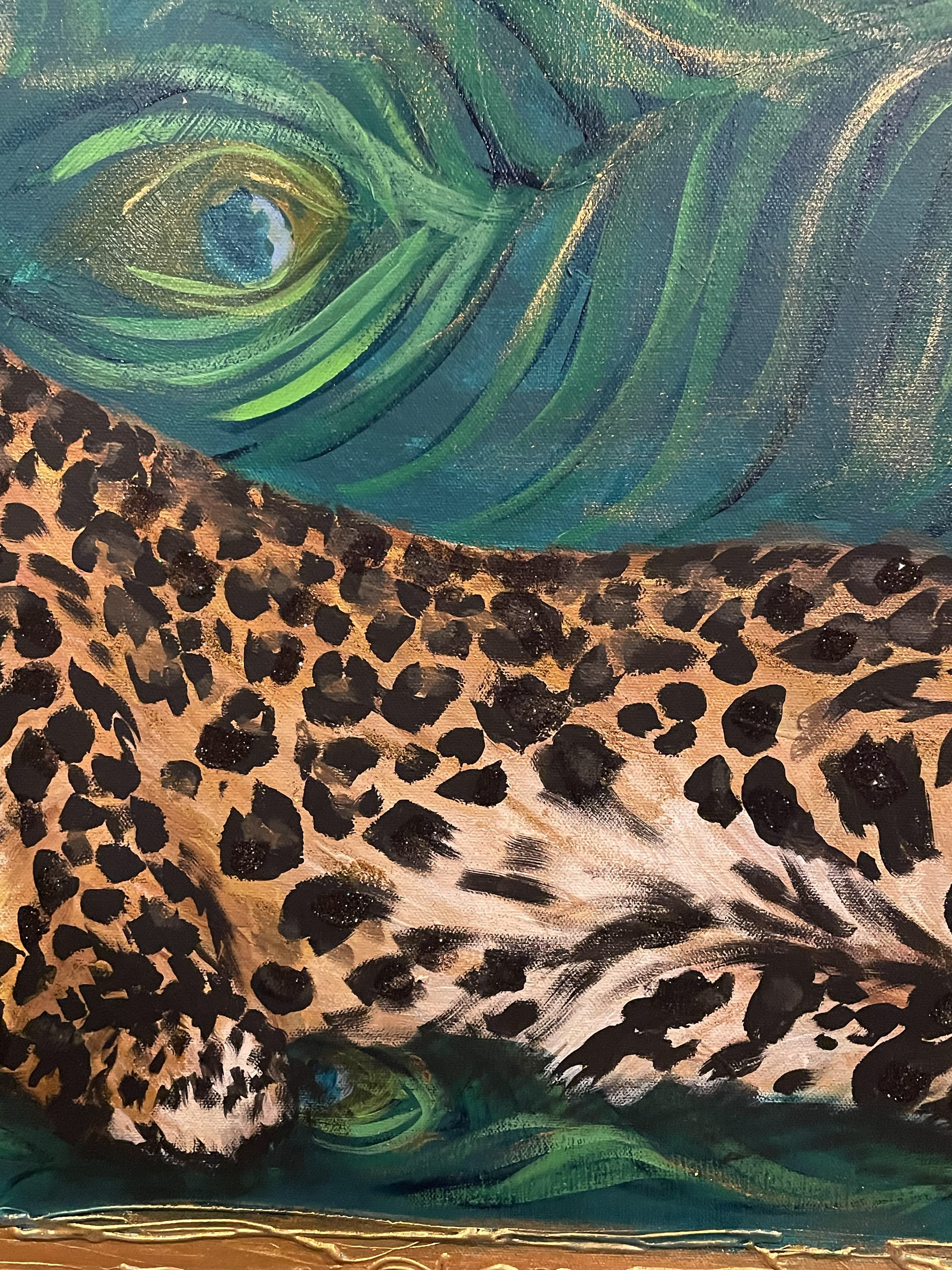 acrylic and glitter