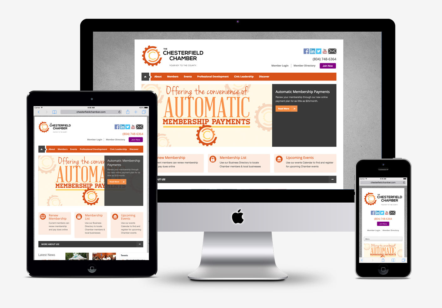 Chesterfield Chamber of Commerce Website Design