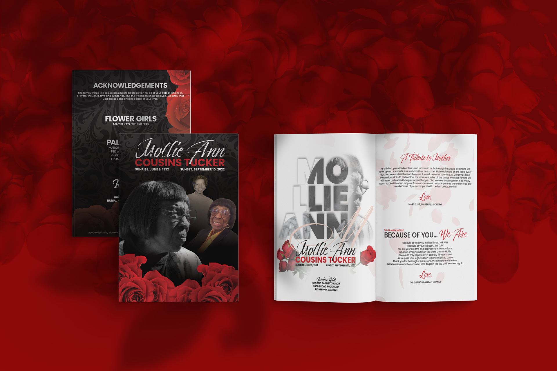 Mollie Cousins Memorial Magazine Mockup