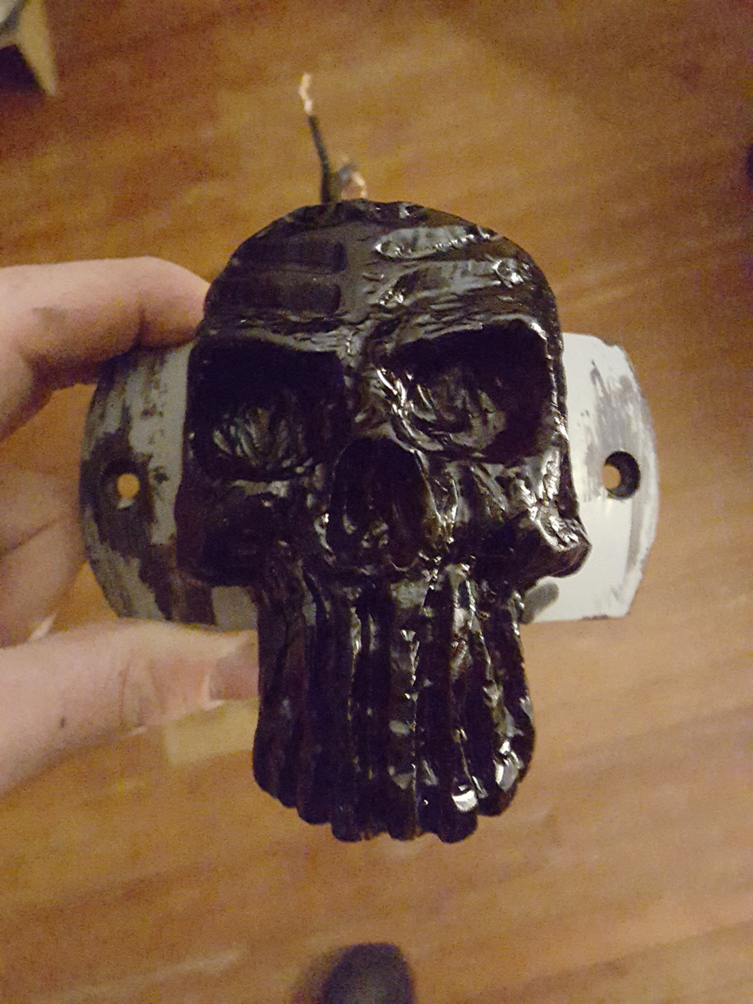 skull sissy-bar tail light