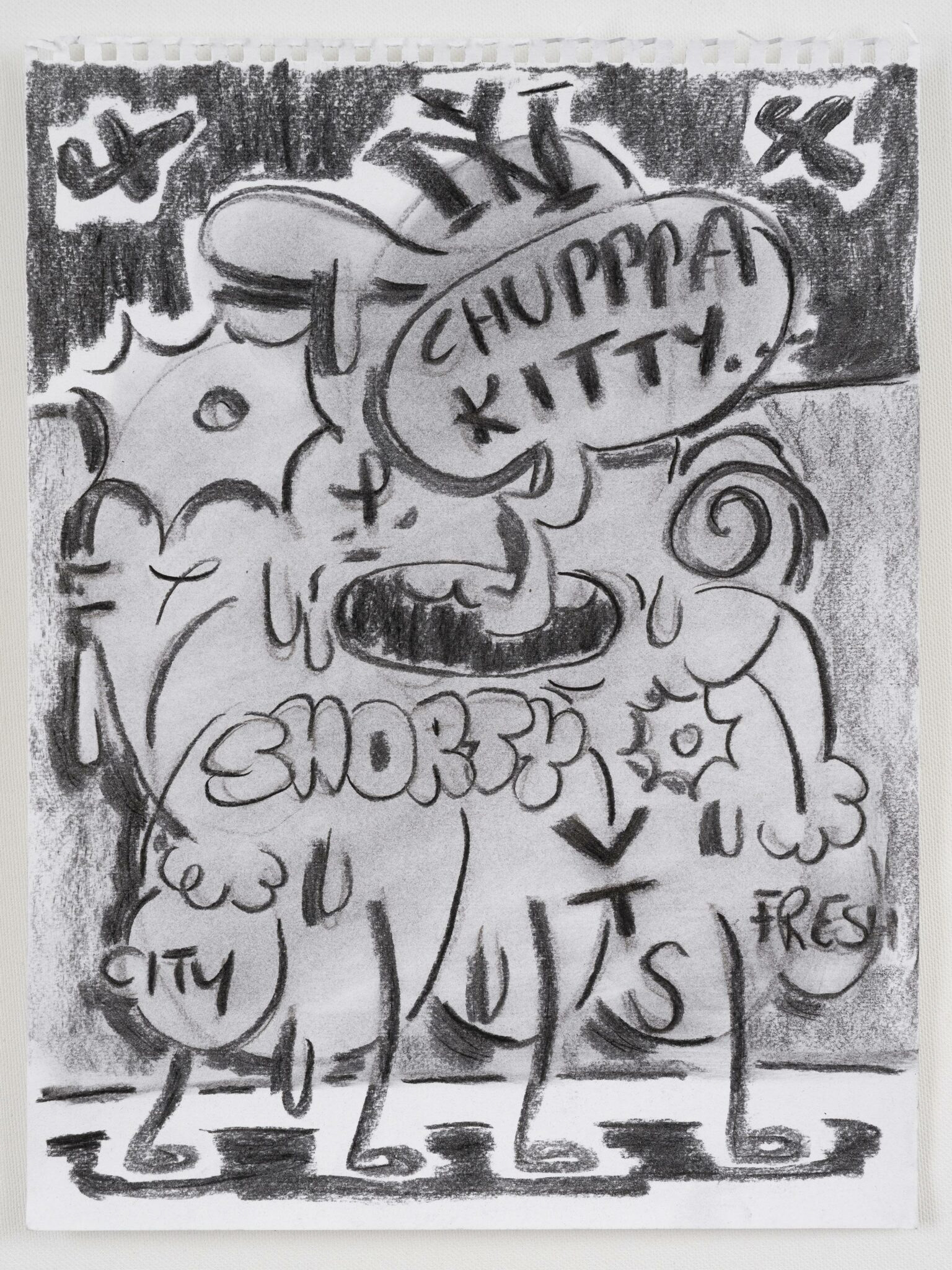MEHMET & KAZIM “120124” 2023 CHARCOAL ON PAPER 32 X 24 CM AMK/Z 14/00