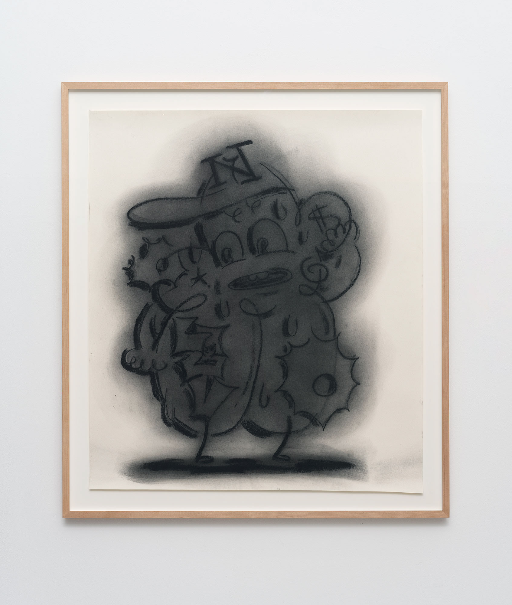 MEHMET & KAZIM “030124” 2023 CHARCOAL ON PAPER 84 X 70 CM AMK/Z 18/00