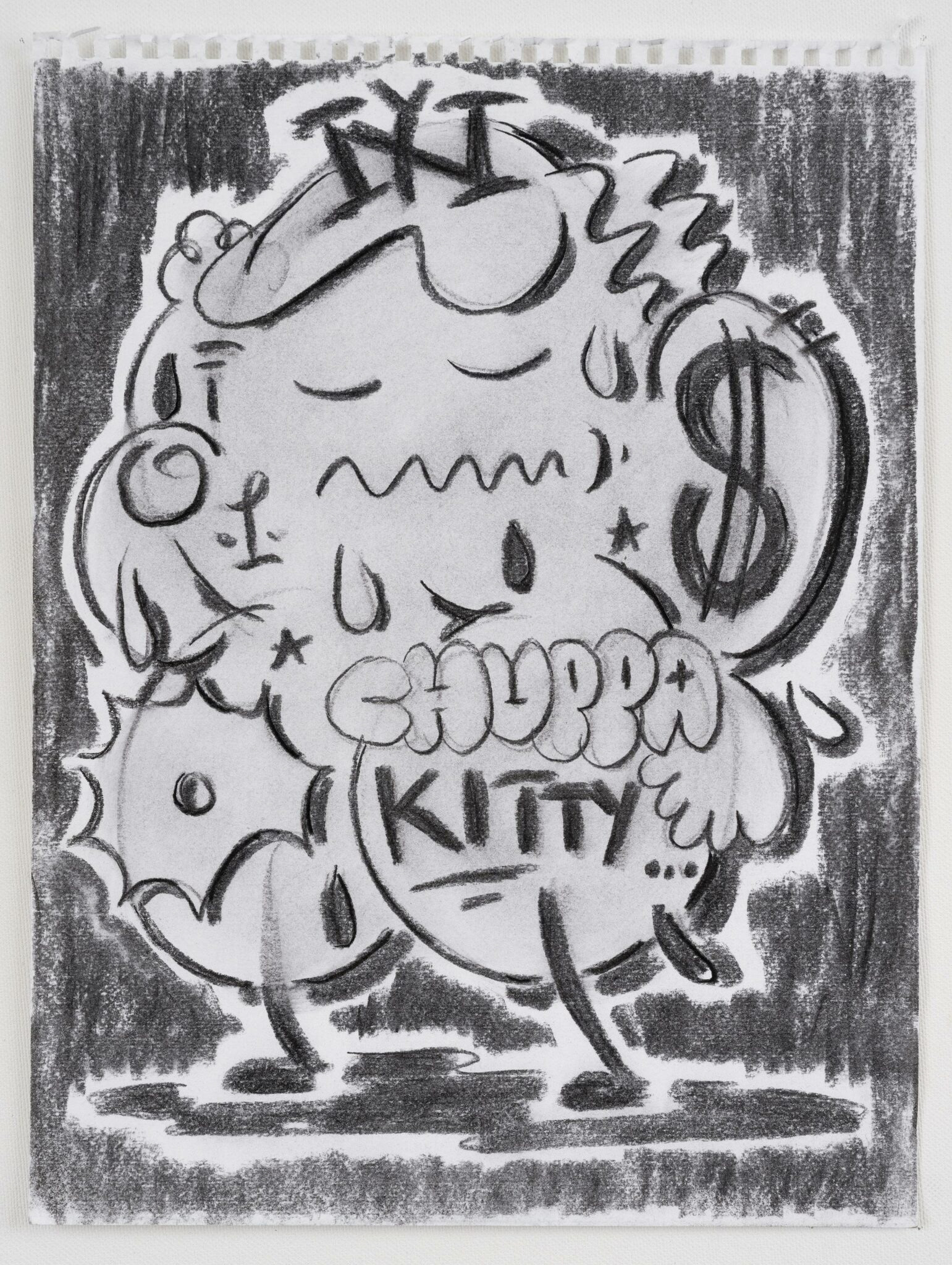 MEHMET & KAZIM “130124” 2023 CHARCOAL ON PAPER 32 X 24 CM AMK/Z 16/00